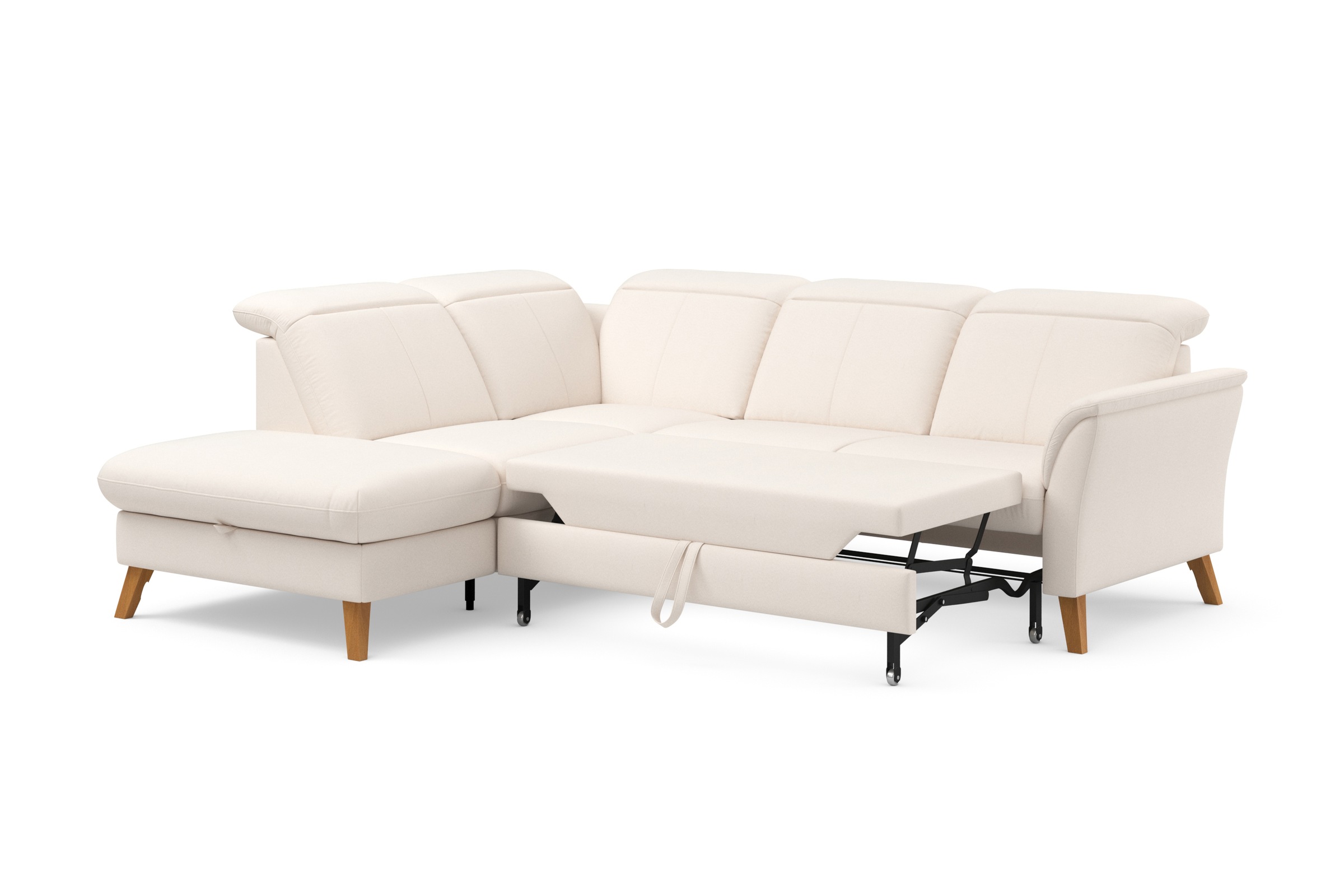 sit&more Ecksofa »Romero L-Form«, wahlweise mit oder ohne TV-Funktion, Bettfunktion, Bettkasten