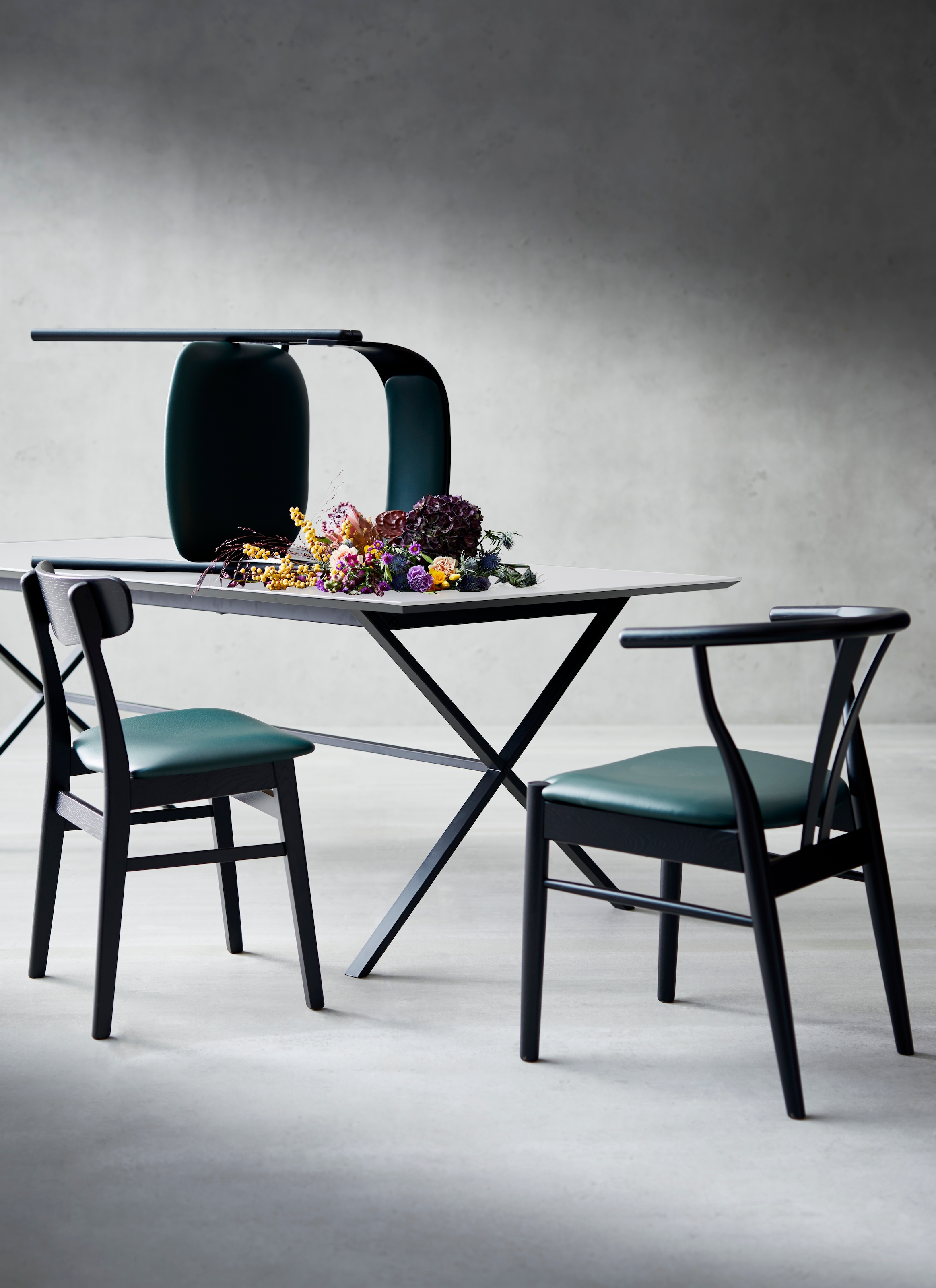gekreuztes Raten kaufen Hammel Furniture by »Meza Tischplatte MDF, Esstisch Hammel«, auf Metallgestell rechteckige