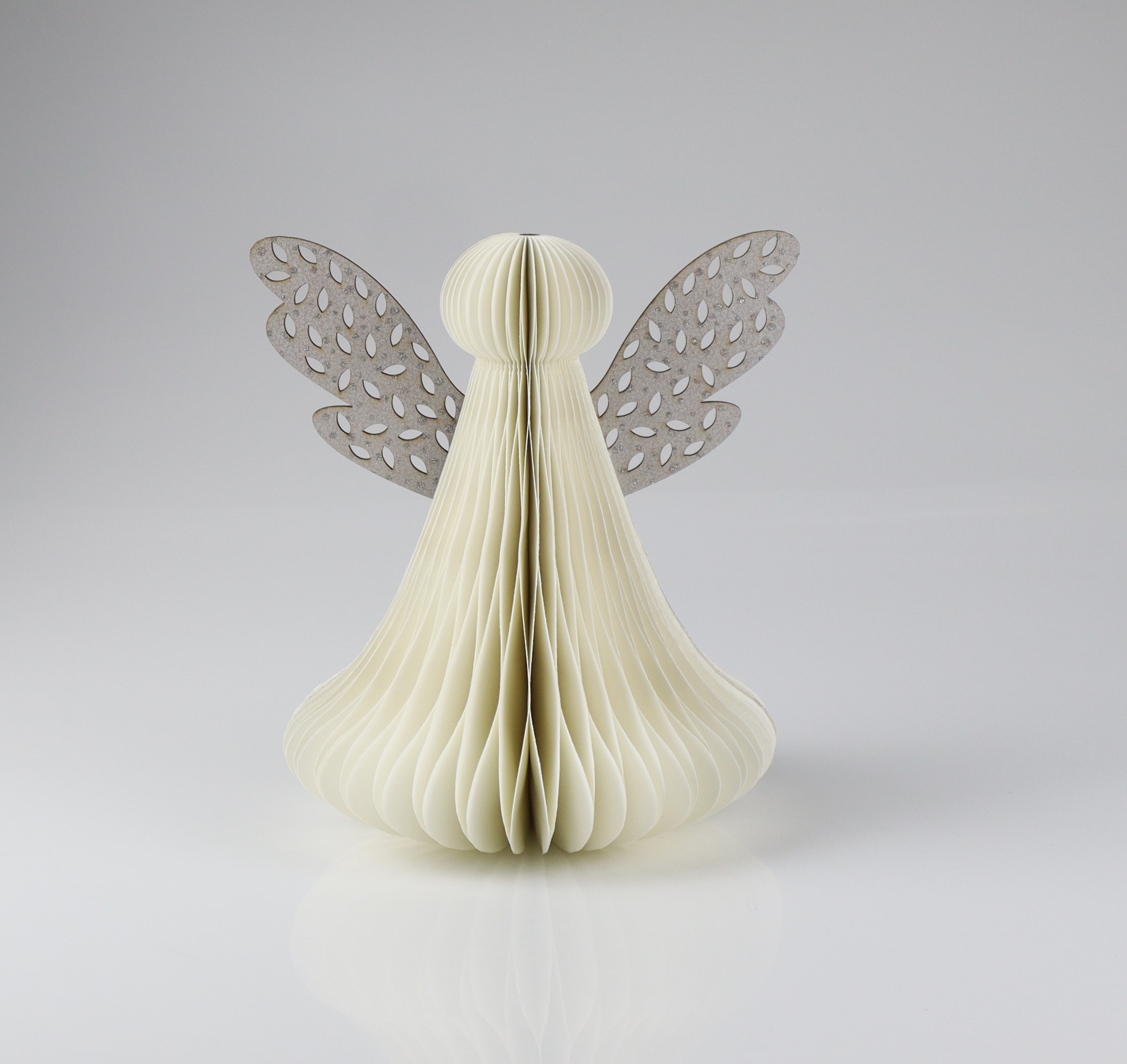 AM DESIGN Dekoobjekt »Dekofigur aus Papier« 8er Set, BxH: 6x10 cm Weiß