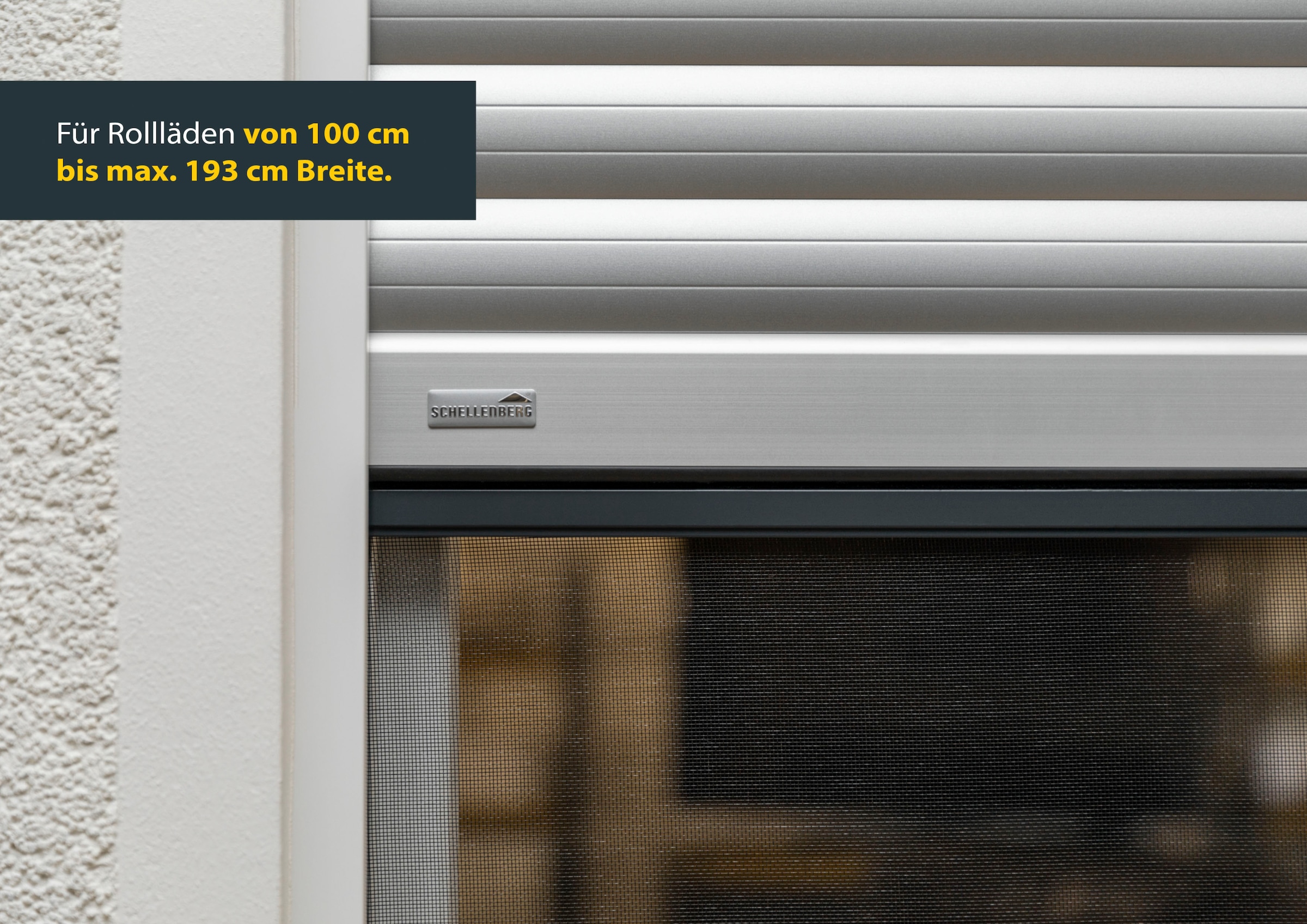 SCHELLENBERG Insektenschutz-Fensterrahmen »ausziehbares Fliegengitter Schiebefenster mit Rahmen«, 50 x 75 - 142 cm oder 75 x 100 -193 cm, weiß und anthrazit