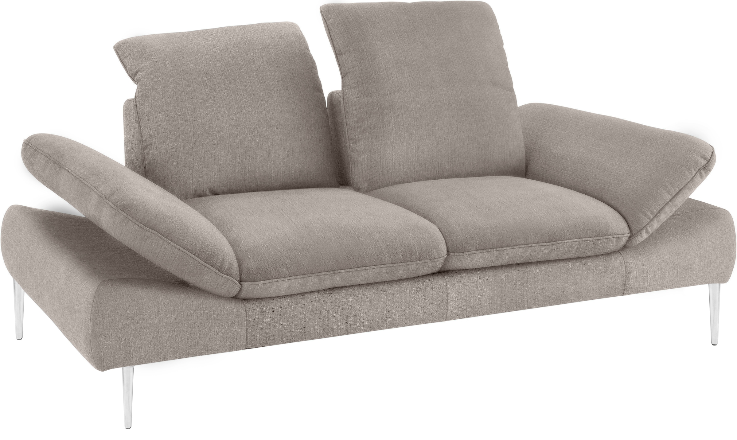 W.SCHILLIG 2,5-Sitzer »enjoy&MORE«, mit Sitztiefenverstellung, Füße Chrom glänzend, Breite 232 cm