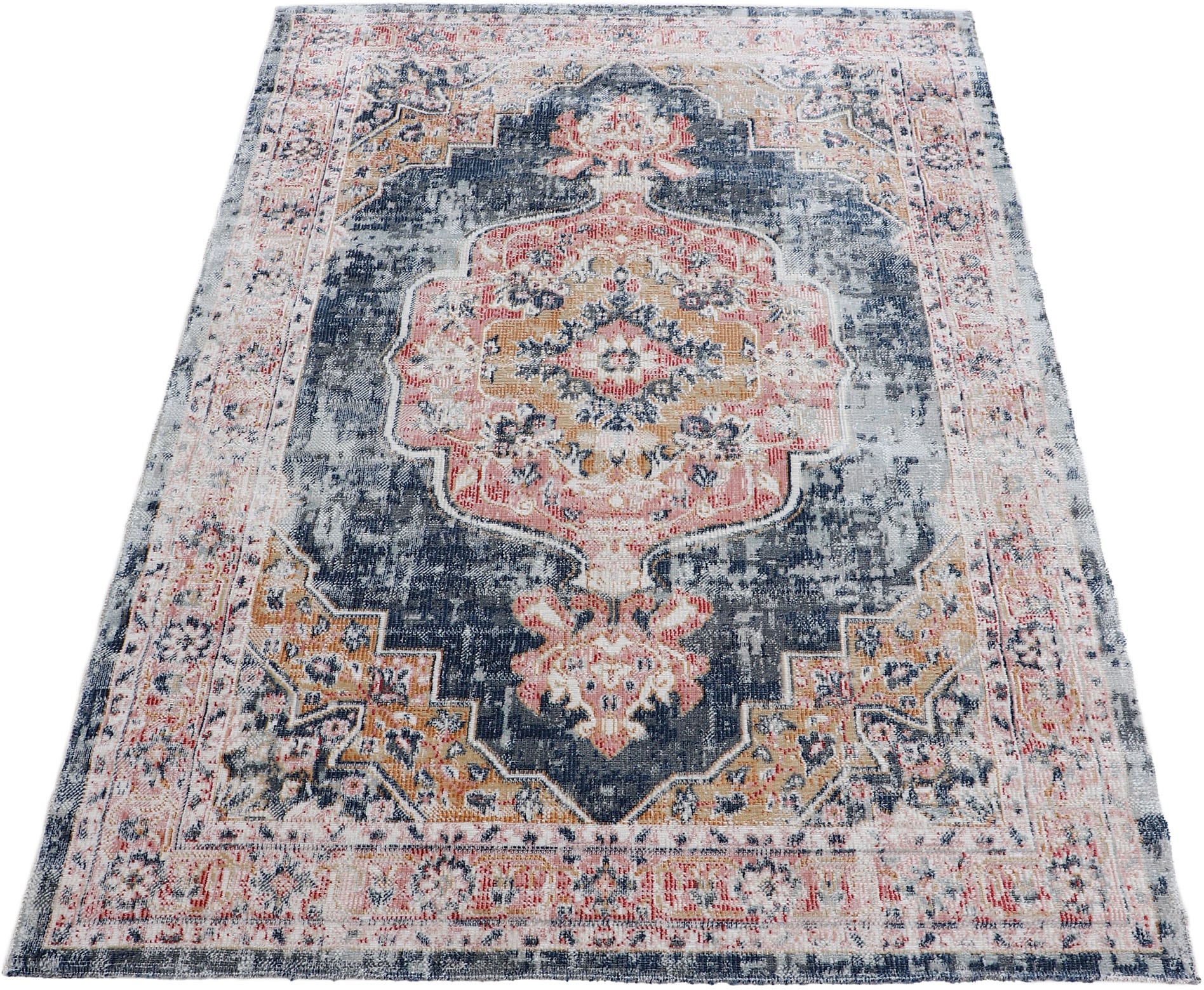 carpetfine Teppich »Omen_4«, rechteckig, 3 mm Höhe, Orient Vintage Look
