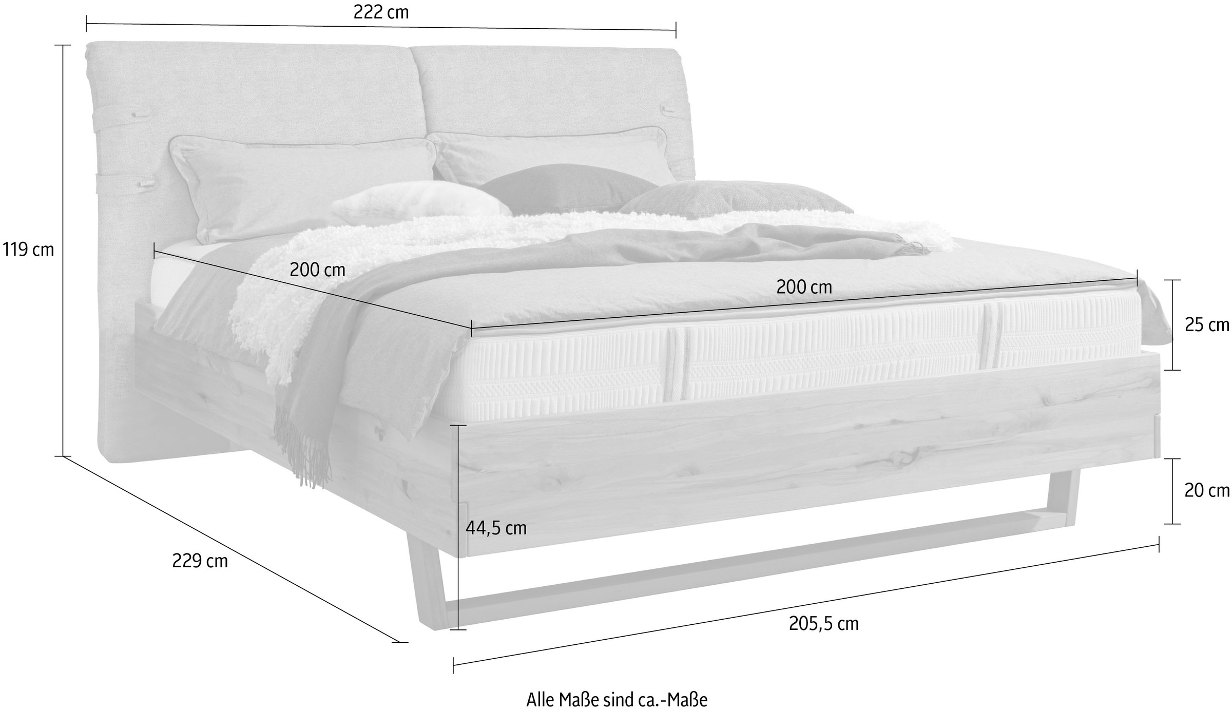 6. Bild von ADA premium Massivholzbett »Nolana«