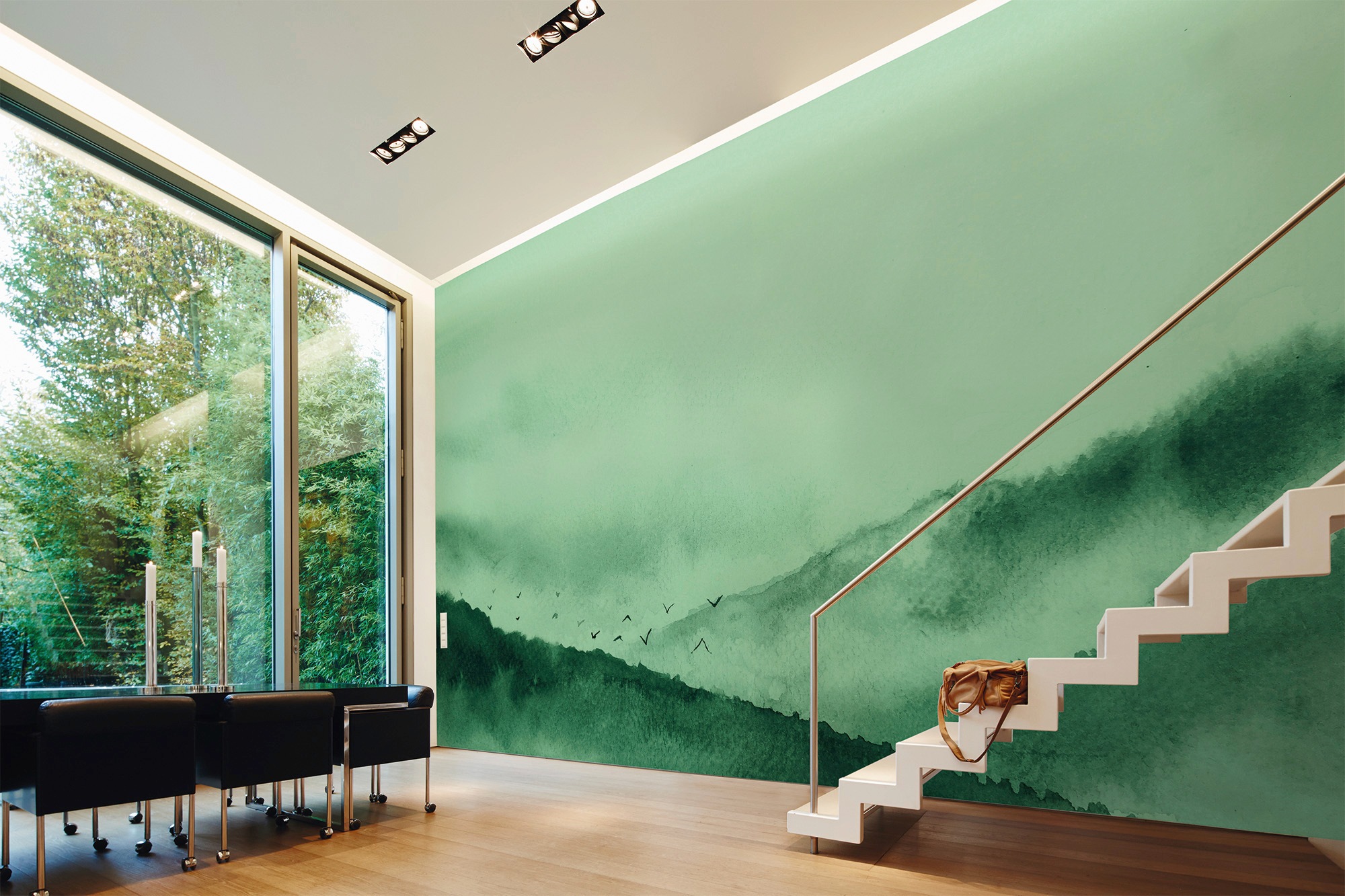 living walls Fototapete »Designwalls Mountain River«, Vlies, Wand, Schräge, Decke