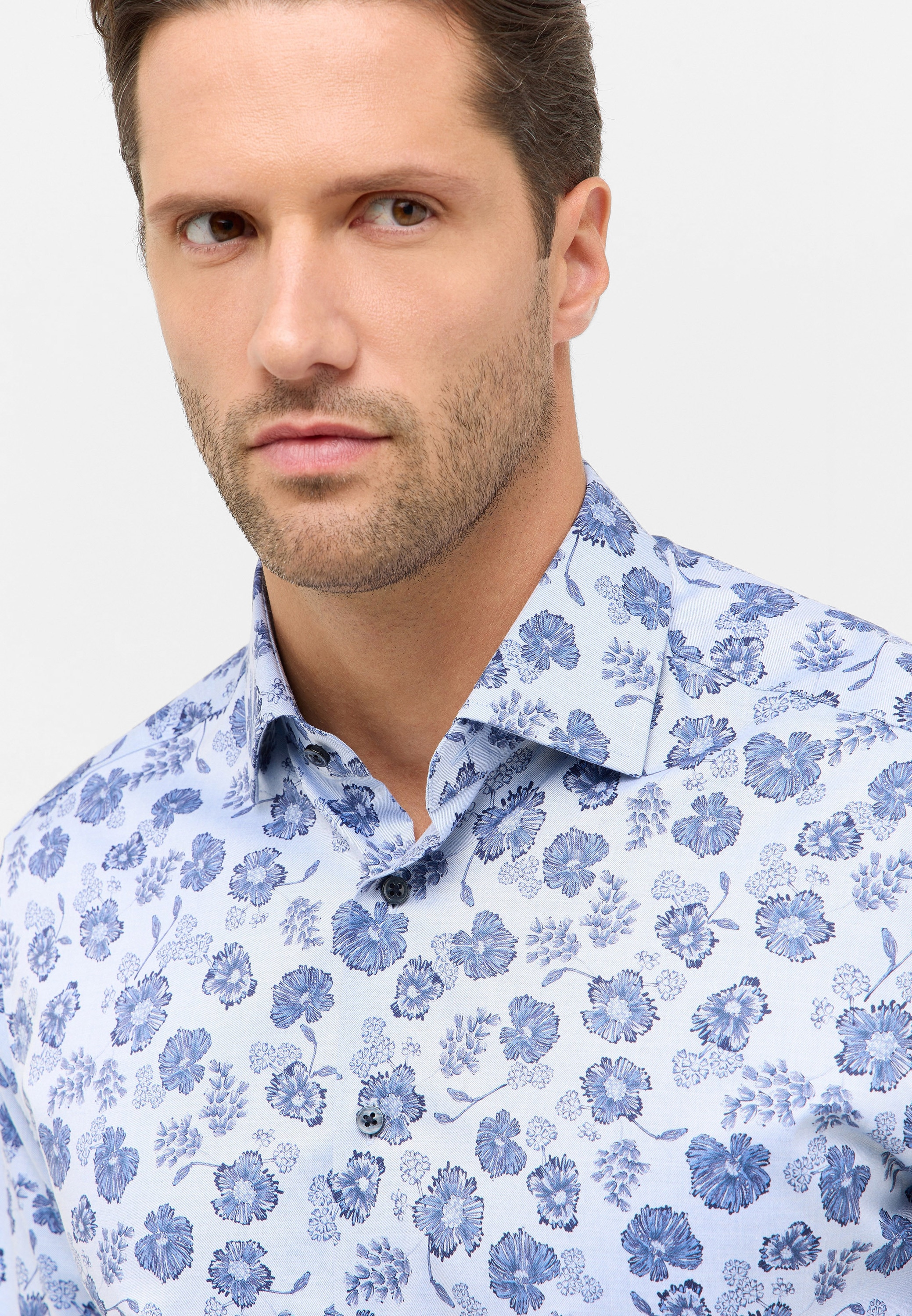 Eterna Langarmhemd »MODERN FIT« NON IRON (bügelfrei)