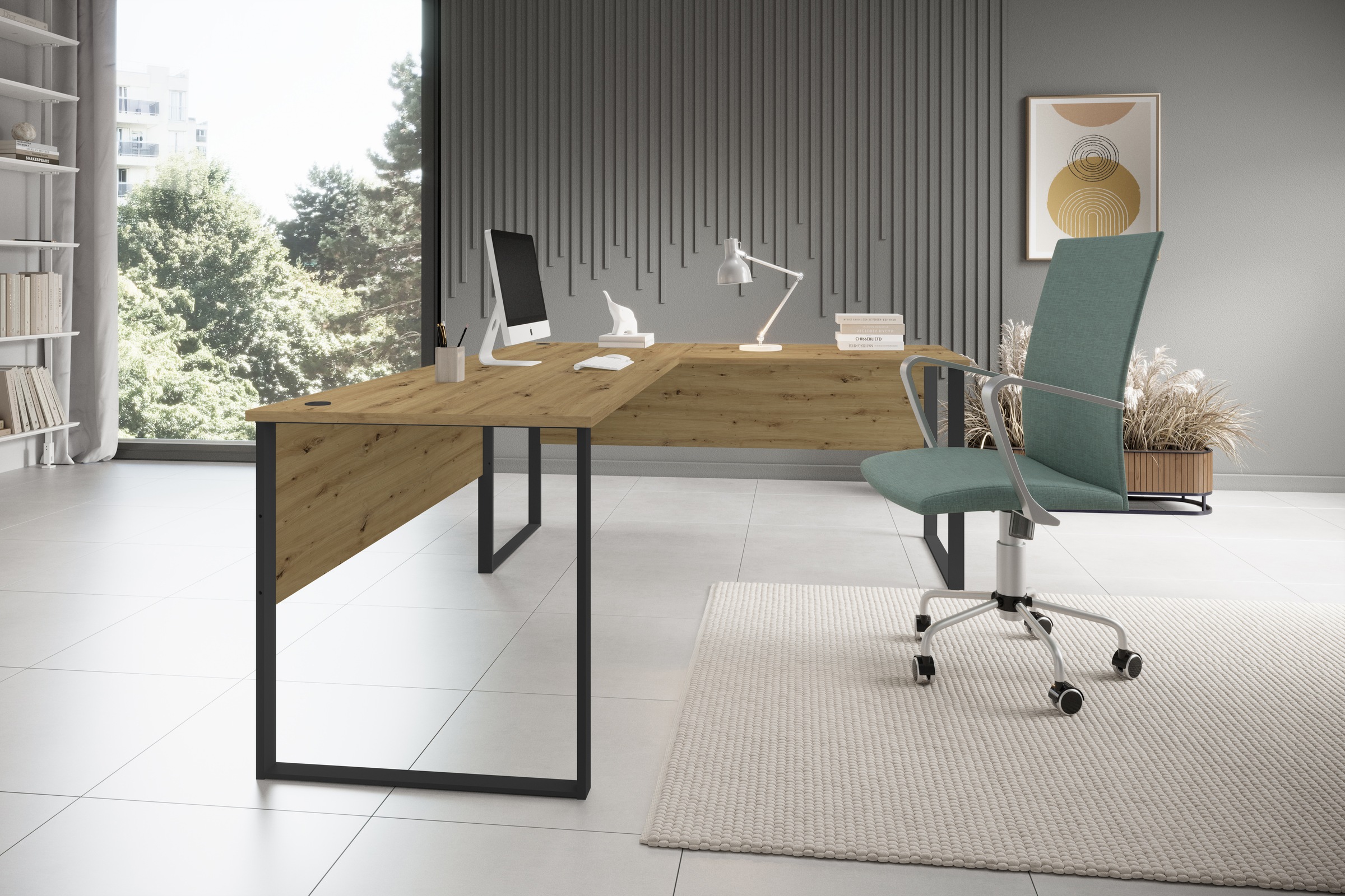 BEGA OFFICE Eckschreibtisch »Amanda« 1 Stk. tlg. Winkelschreibtisch rechts günstig online kaufen