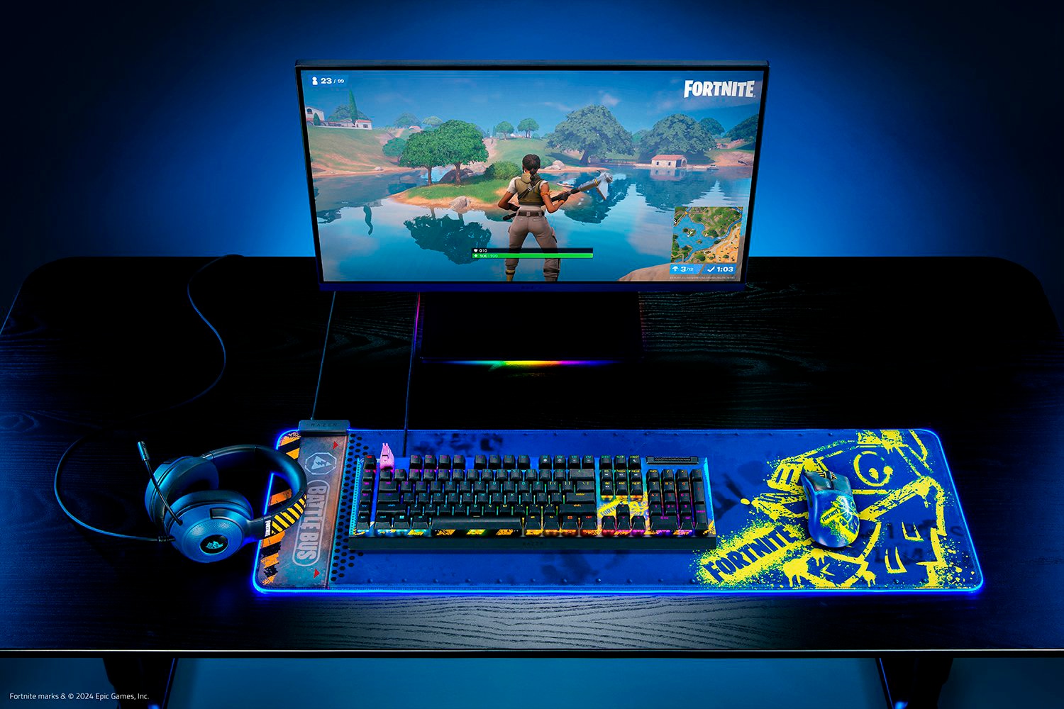 RAZER Gaming Mauspad »Goliathus Extended Chroma - Fortnite Edition«