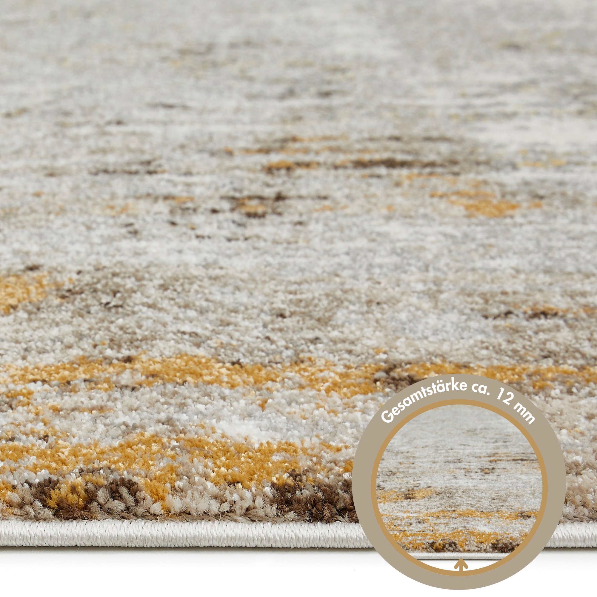 LUXOR living Teppich »Montreal«, rechteckig, 12 mm Höhe, Kurzflor, modernes Design, Wohnzimmer, Schlafzimmer