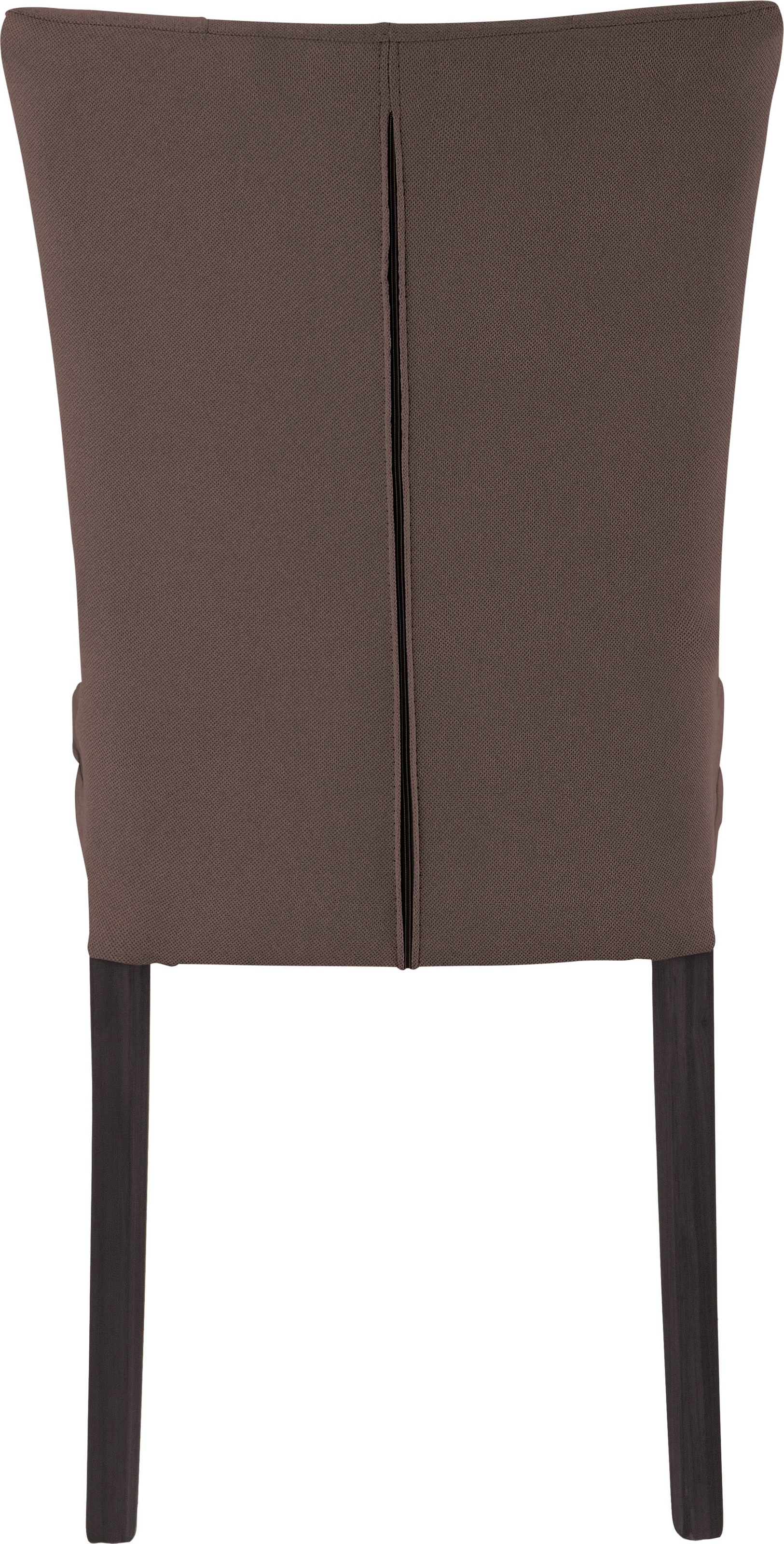 Home affaire 4-Fußstuhl »Colorado«, (Set), 2 St., Luxus-Microfaser, Beine aus Buche, wengefarben lackiert, Im 2er, 4er oder 6er-Set