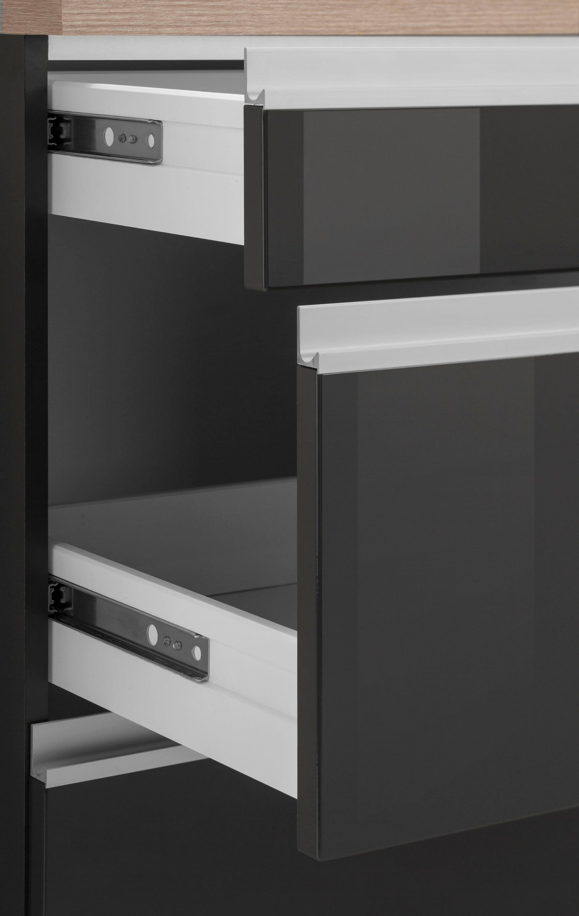 KOCHSTATION Küchenzeile »KS-Ohio«, mit E-Geräten, Breite 330 cm