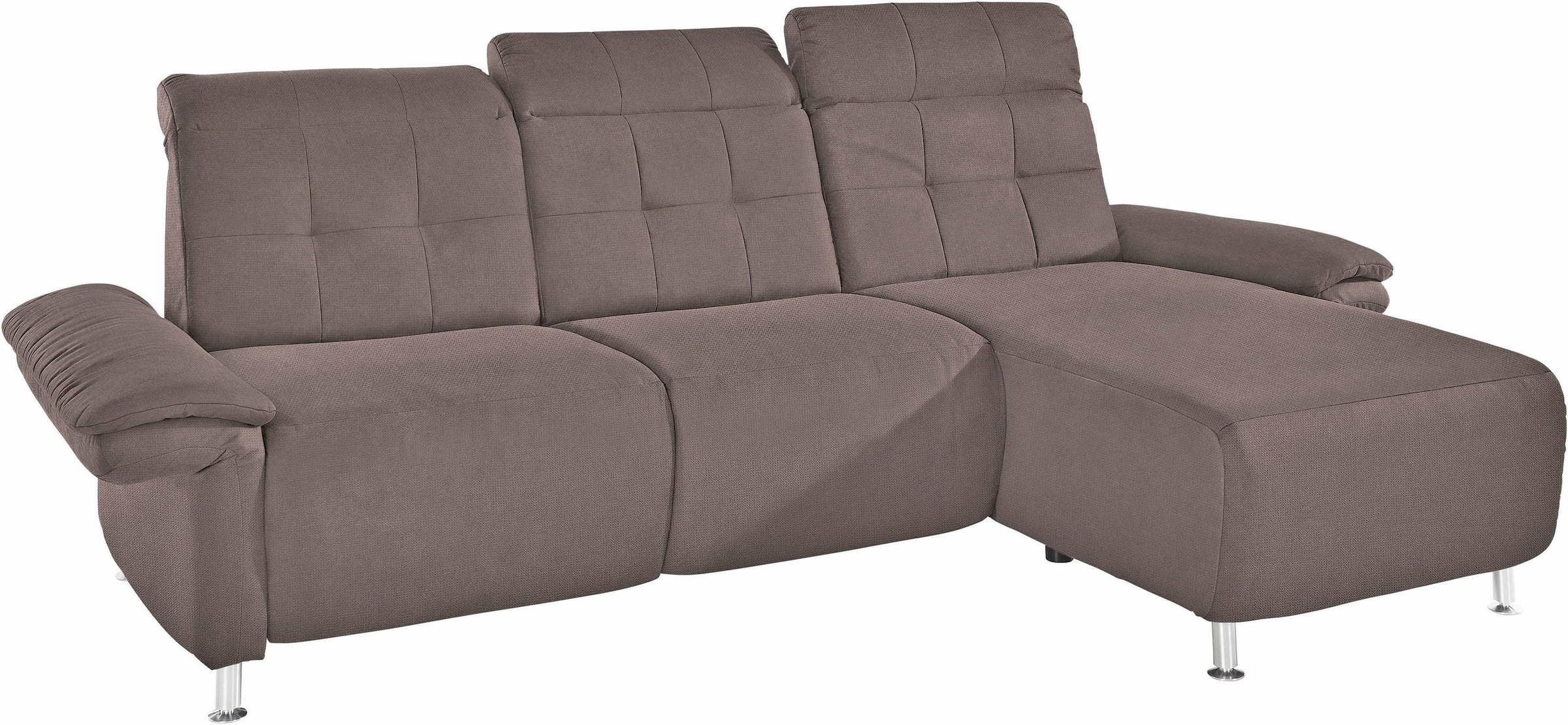 Home affaire Ecksofa »Manhattan L-Form« 2 Sitze mit elektrischer Relaxfunkt günstig online kaufen