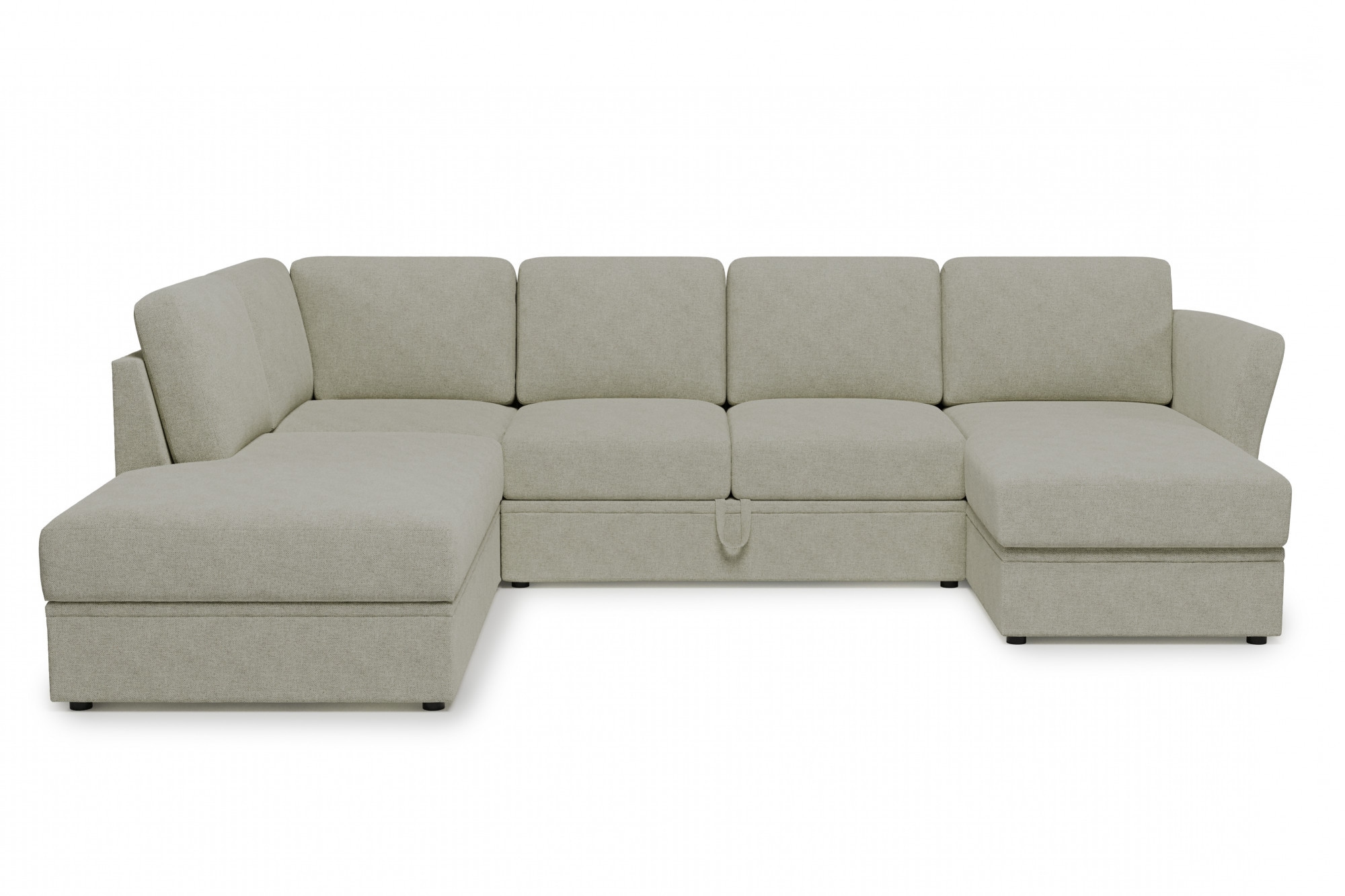 Home affaire Wohnlandschaft »Lavars Schlafsofa«, mit Bettfunktion und Stauraum, in zwei verschiedenen Bezugsqualitäten