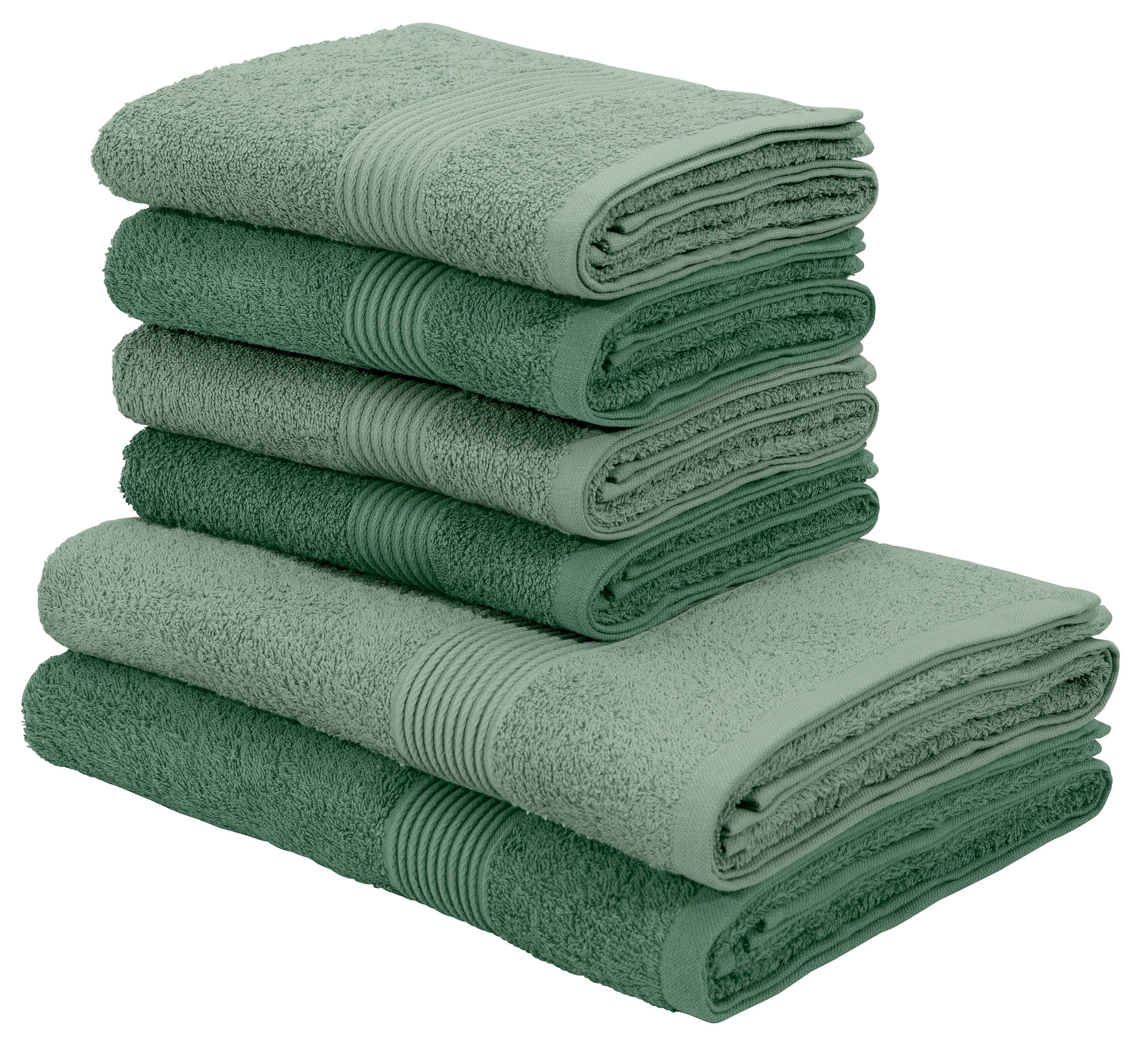 online Handtuch »Anna«, my gestreifte Baumwolle tlg., aus Bordüre, kaufen Handtuch-Set, Set home 6 Walkfrottee, Set, Handtücher 100%