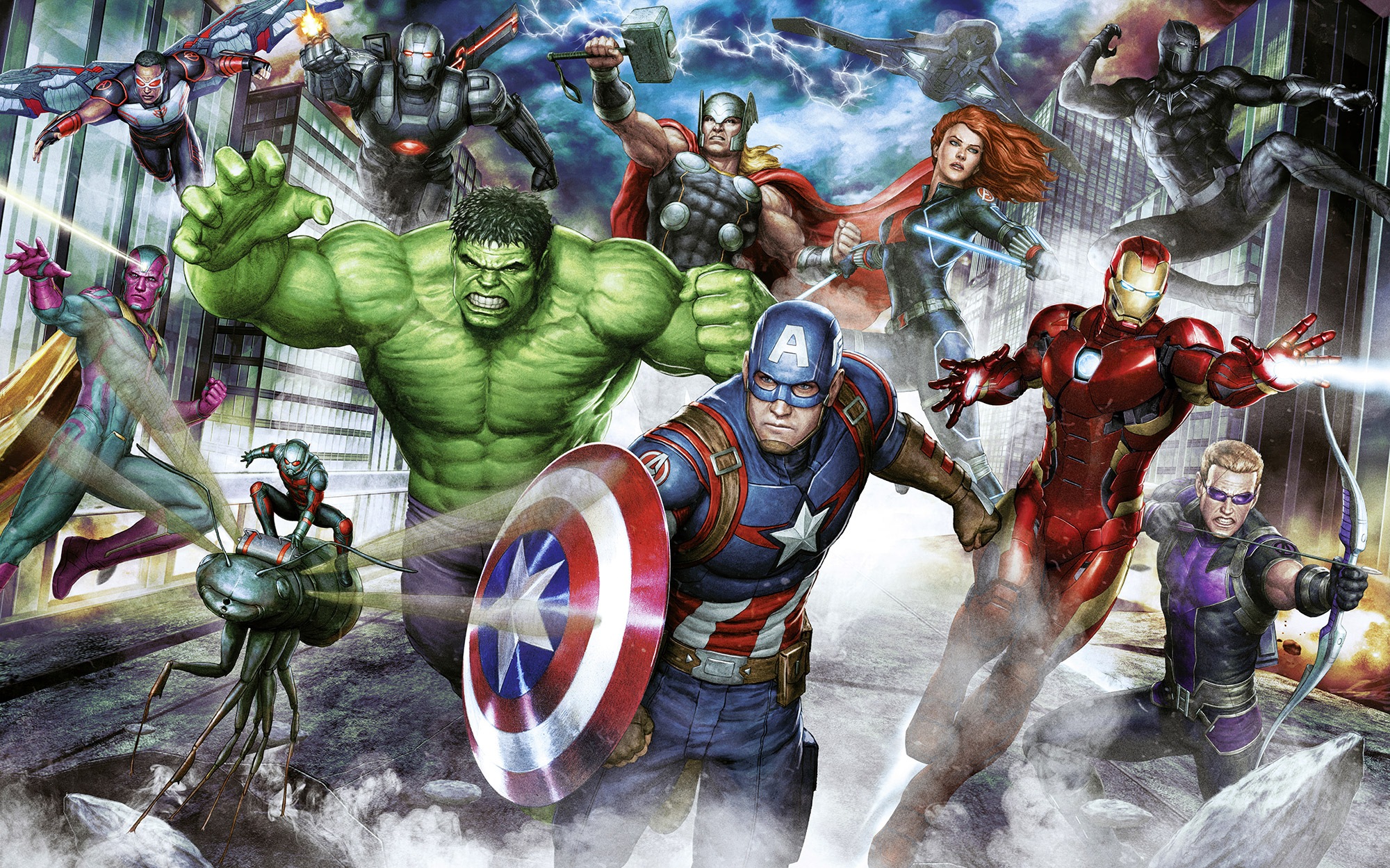 Komar Kindertapete »Marvel Avengers Assemble«, bedruckt günstig online kaufen