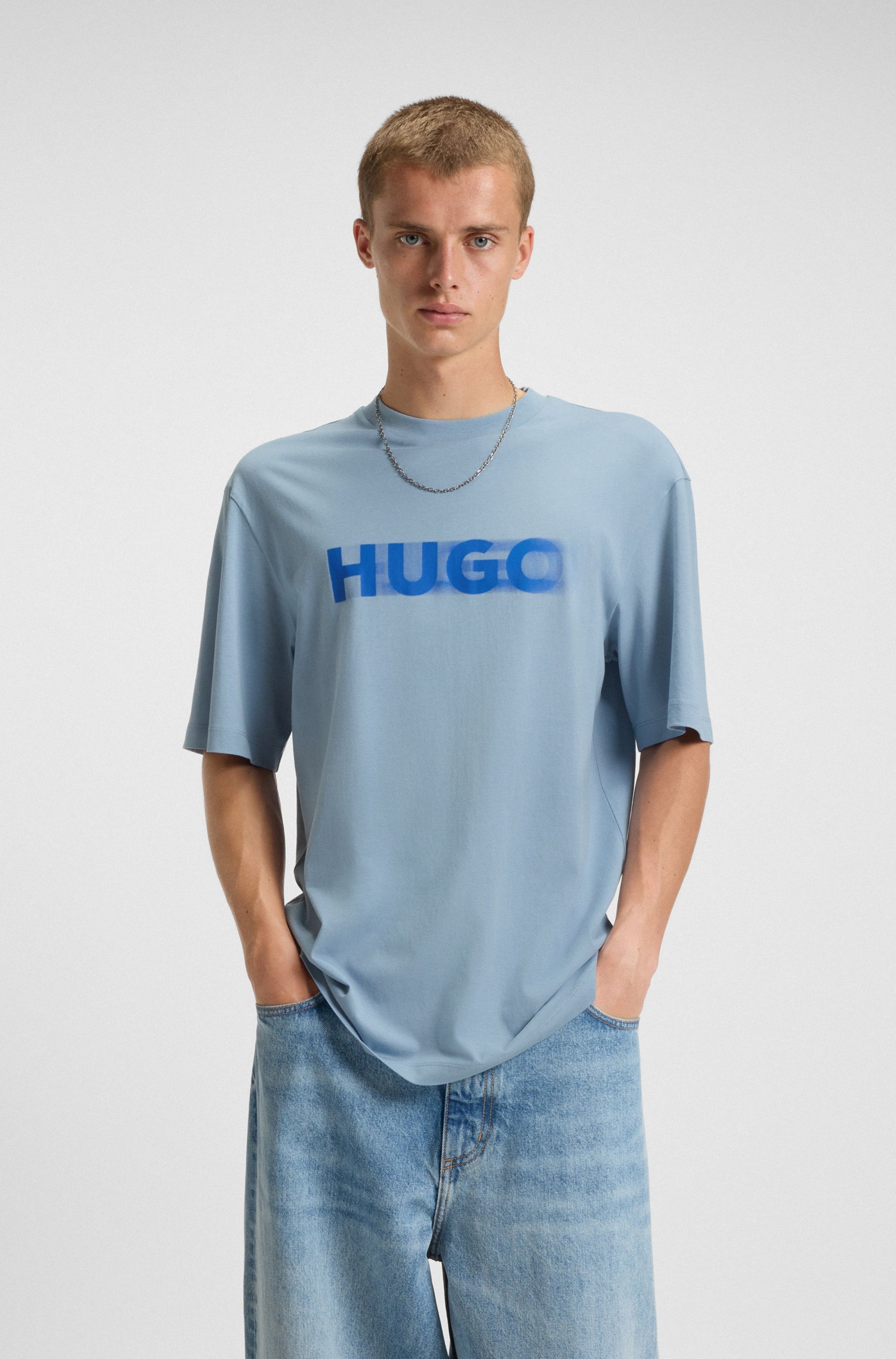 HUGO T-Shirt »Nalax« mit Logo-Druck