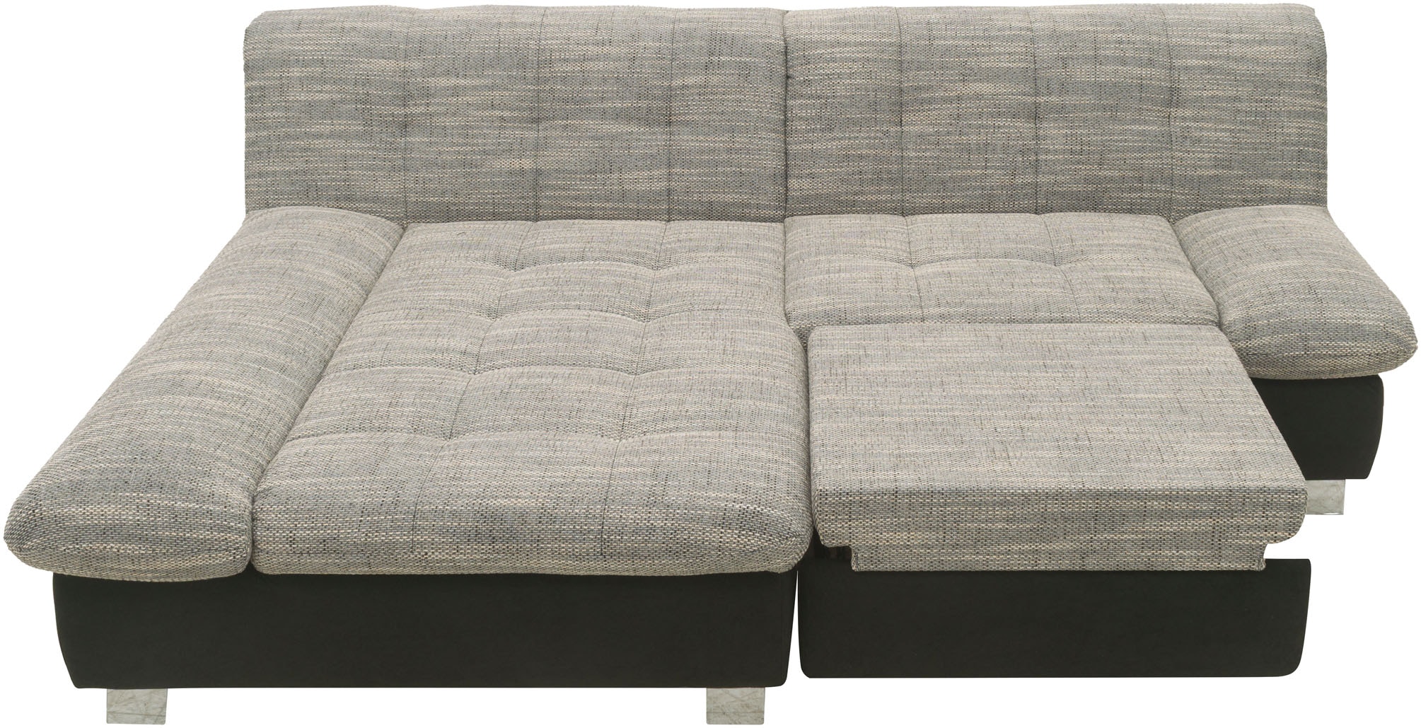 DOMO collection Ecksofa »100031 kompakte Stellmaße, komfortabel und bequem, L-Form«, wahlweise mit Bettfunktion und Armteilverstellung. Breite 234cm