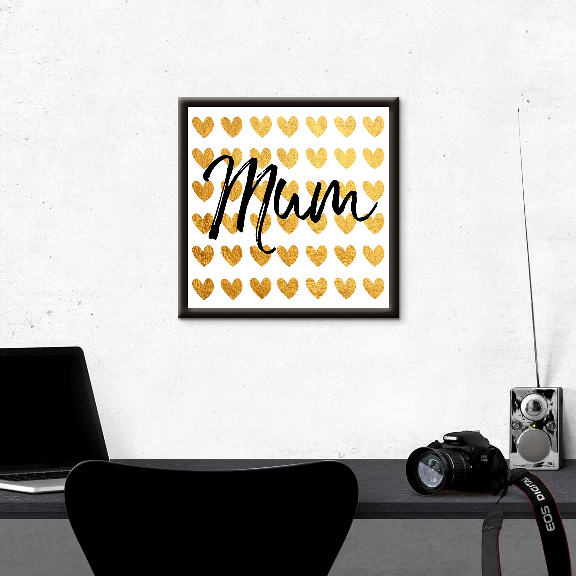 Artland Wandbild »Goldene Herzen für Mama«, Sprüche & Texte, (1 St.) günstig online kaufen