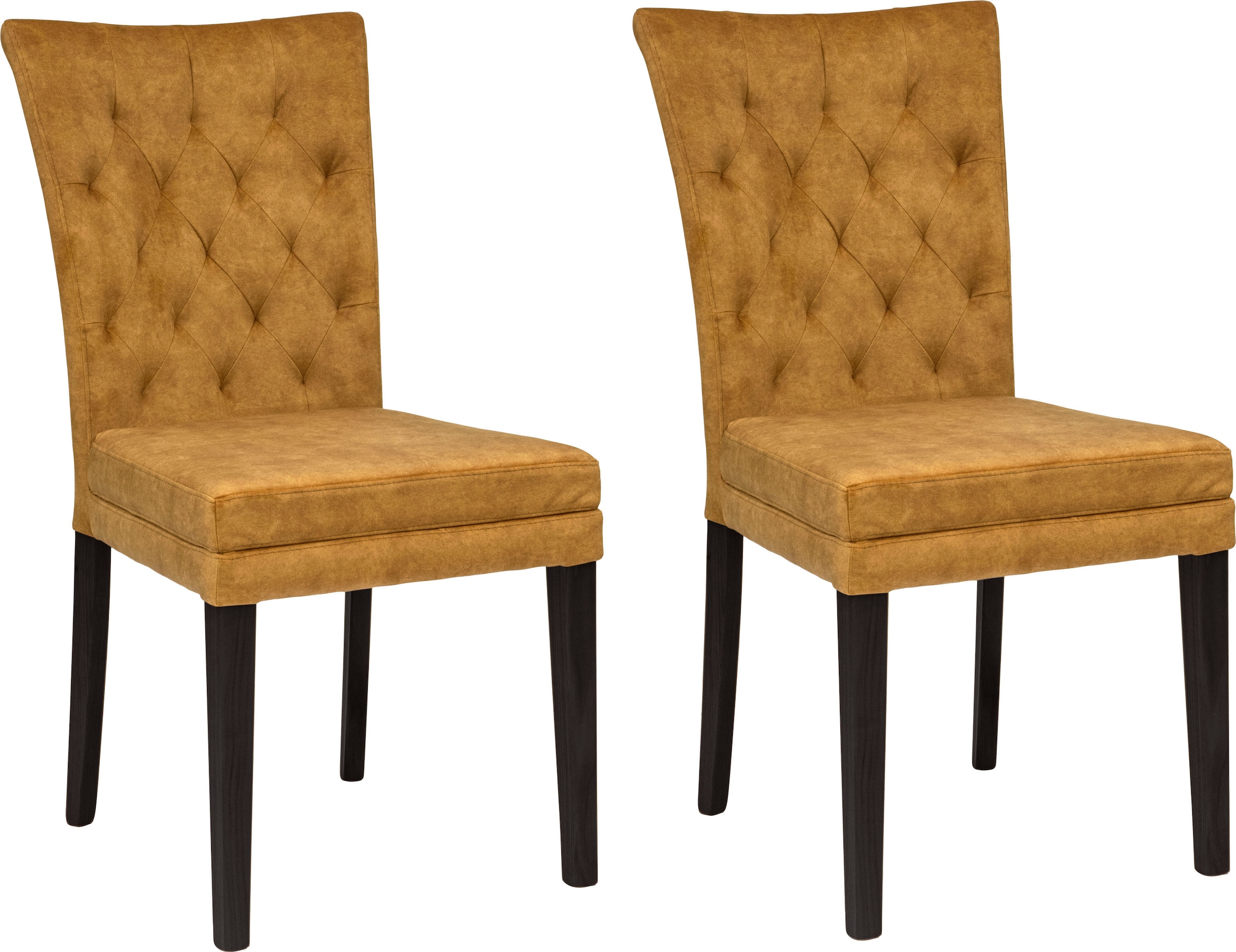 Home affaire 4-Fußstuhl »Colorado« (Set) 2 Stk.Beine aus Buche, wengefarben günstig online kaufen