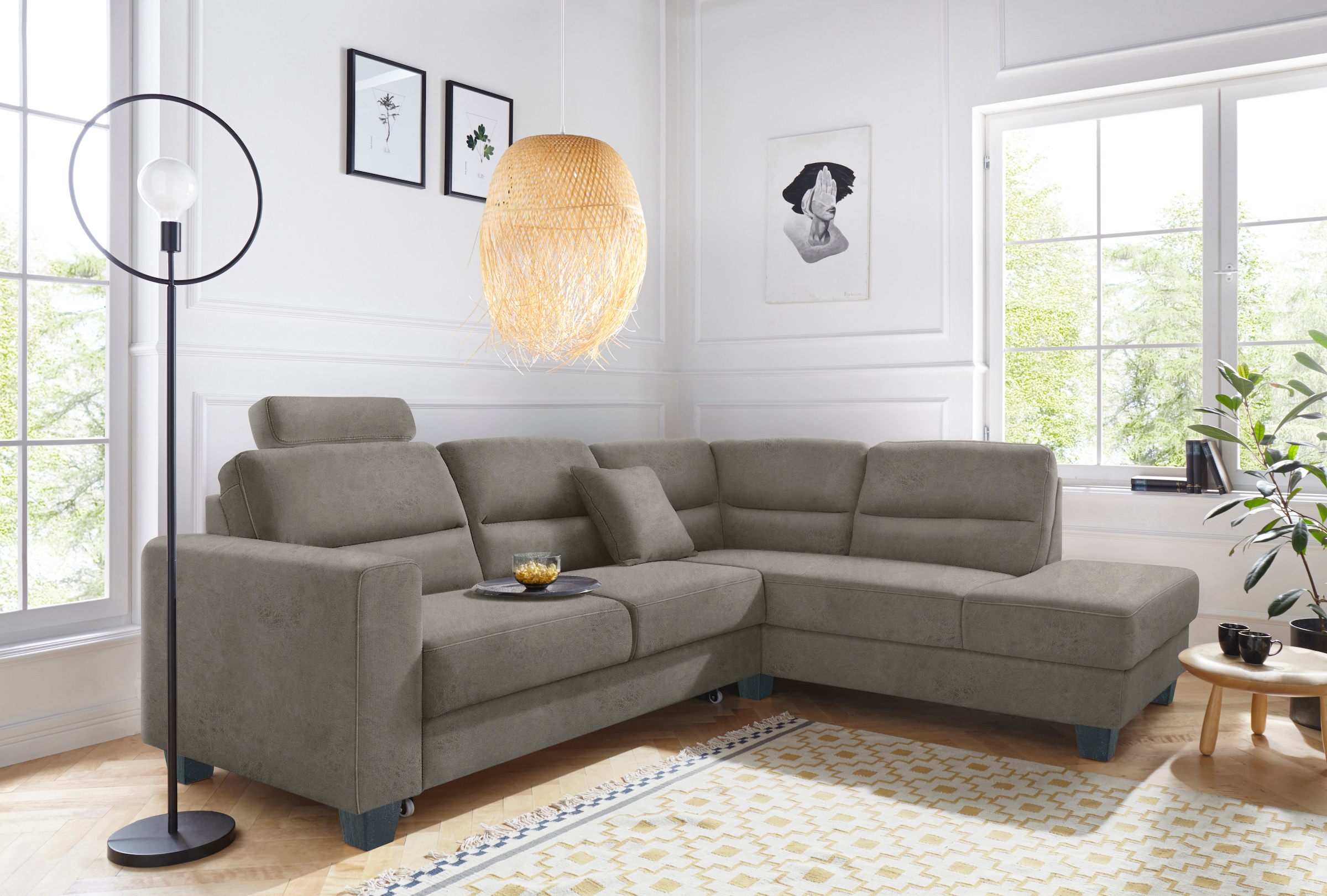 TRENDMANUFAKTUR Ecksofa »Chamber, zeitlos & elegant, bequem, L-Form«, inklu günstig online kaufen