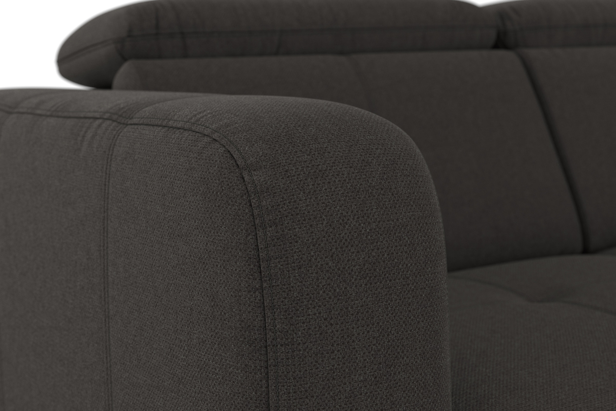 sit&more Ecksofa »Belluci L-Form«, inklusive Federkern, wahlweise mit Bettfunktion und Bettkasten