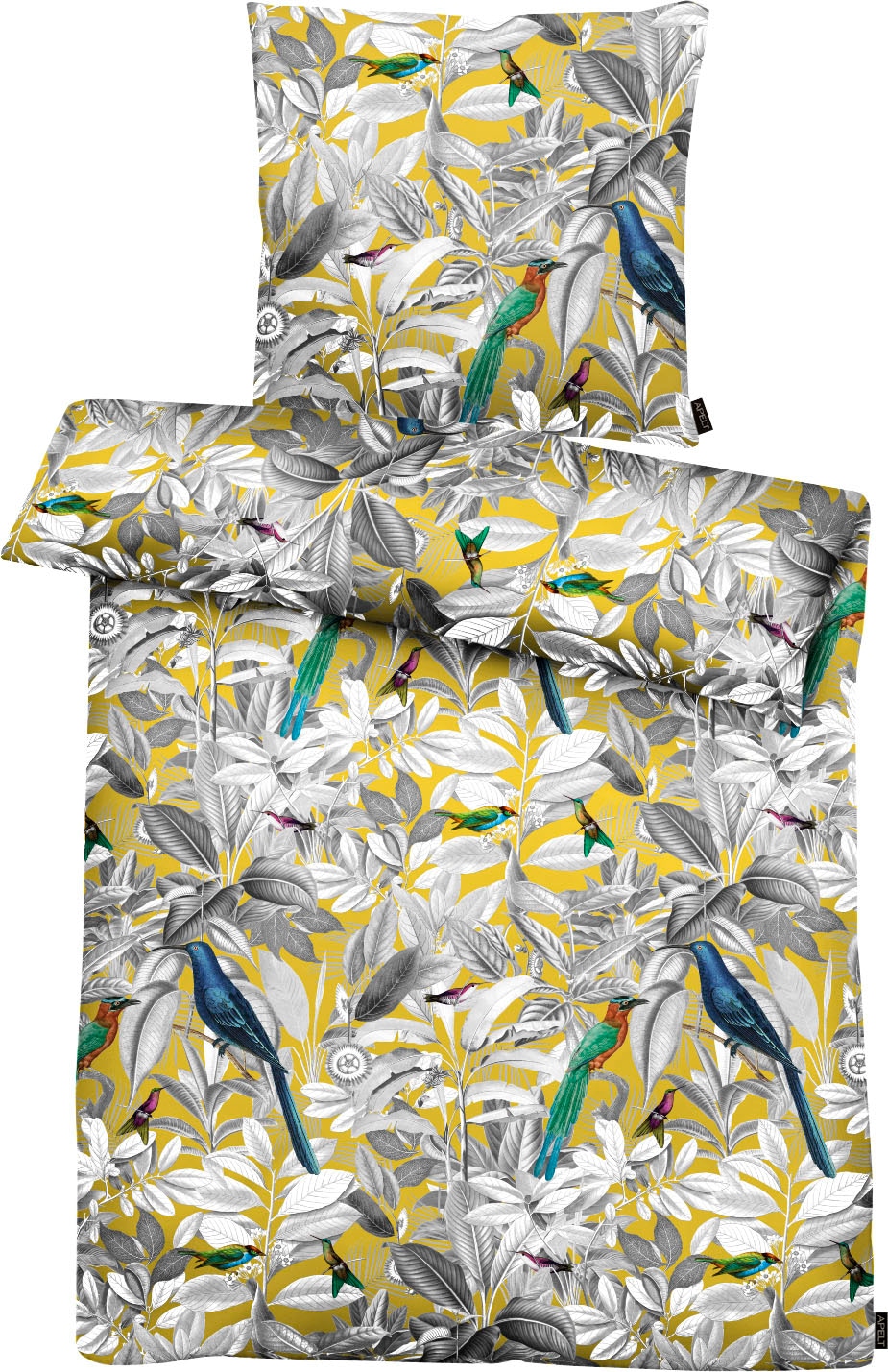APELT Bettwäsche »Victoria«, (2 tlg.), Exotische Pflanzen mit Leopardenprint,... kaufen