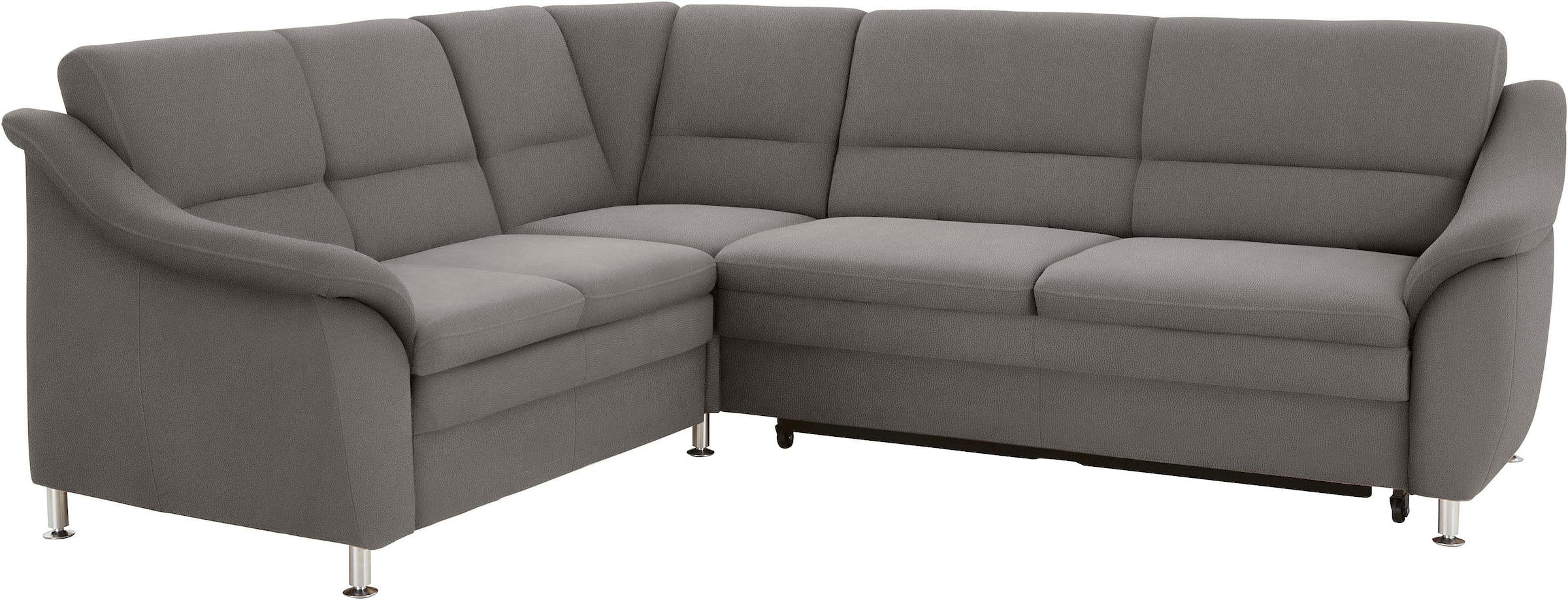 sit&more Ecksofa »Cardoso L-Form«, mit Federkern, wahlweise mit Bettfunktio günstig online kaufen