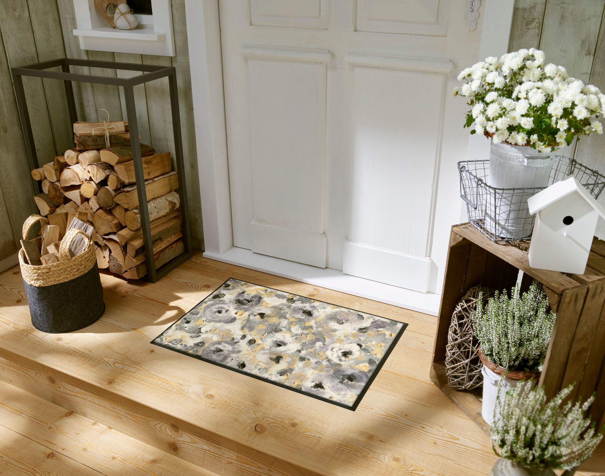 wash+dry by Kleen-Tex Fußmatte »Light Blossom« rechteckig 7 mm Höhe