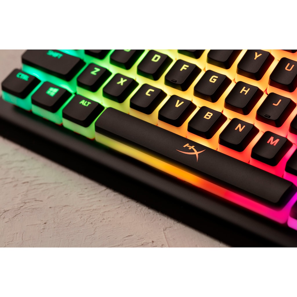 HyperX Gaming-Tastatur »HyperX Alloy Elite™ 2«, (Gaming-Modus-Multimedia-Tasten-Funktionstasten-Ziffernblock-Lautstärkeregler-USB-Anschluss)