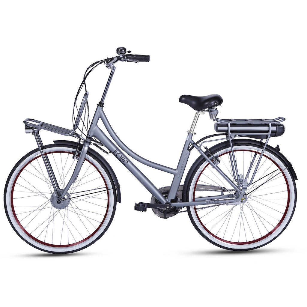 LLobe E-Bike »Rosendaal Lady 15,6 Ah«, 3 Gang, Frontmotor 250 W