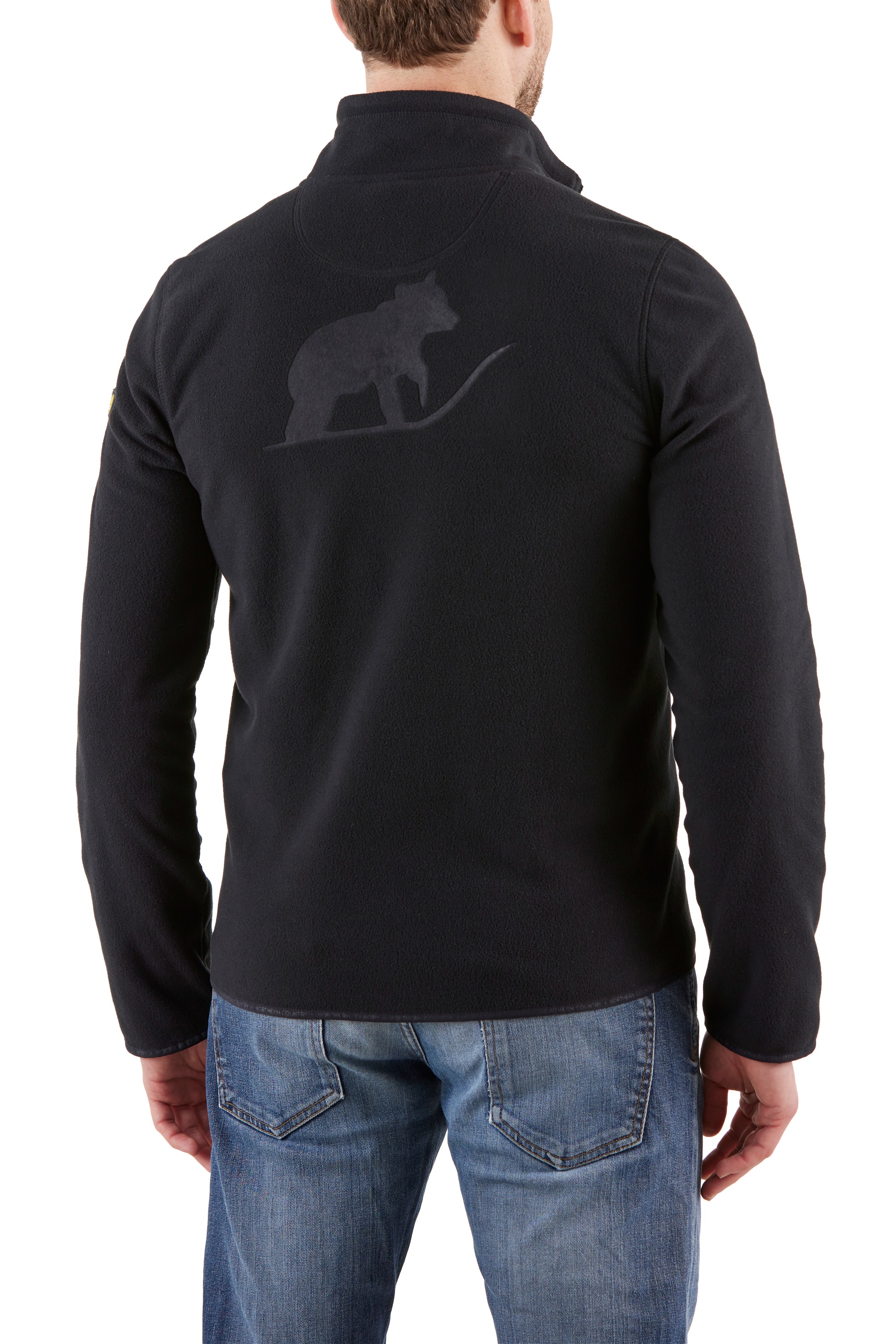 Northern Country Fleecejacke, perfekt zum Arbeiten, hoher Kragen, Bartschutz, 2 Vordertaschen