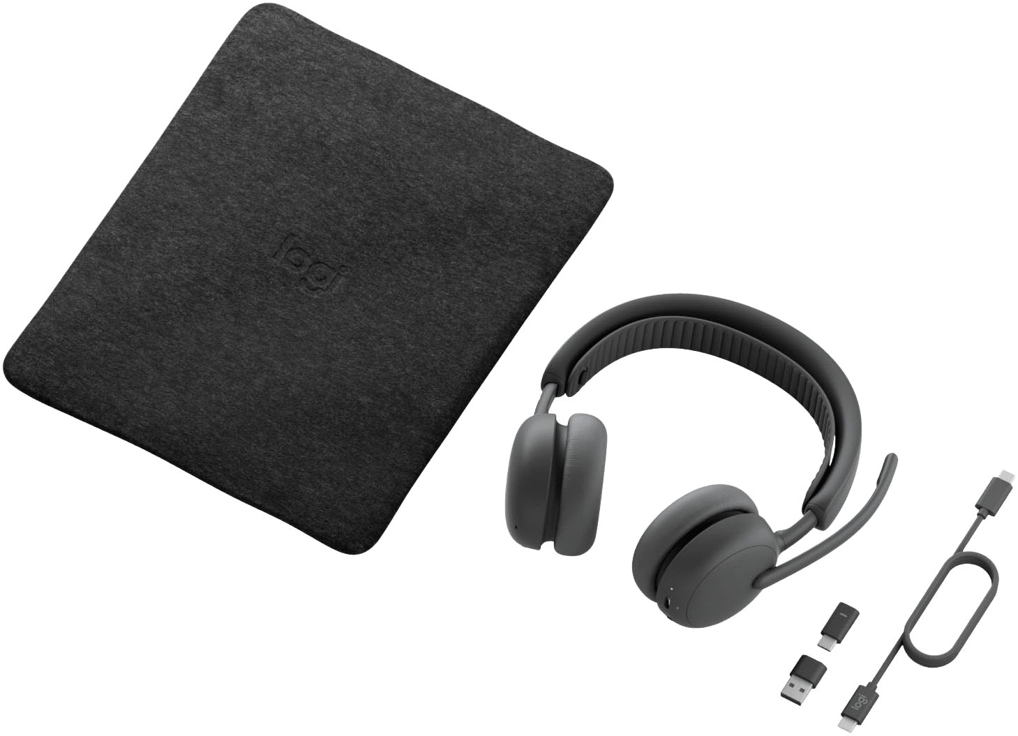 Logitech Wireless-Headset »Zone Wireless 2 ES for Business (UC Version)« A2DP Bluetooth | AVRCP Bluetooth | Bluetooth | HFP | HSP | SPP Active Noise Cancelling (ANC) | Audio-Chat-Funktionen | integrierte Steuerung für Anrufe und Musik