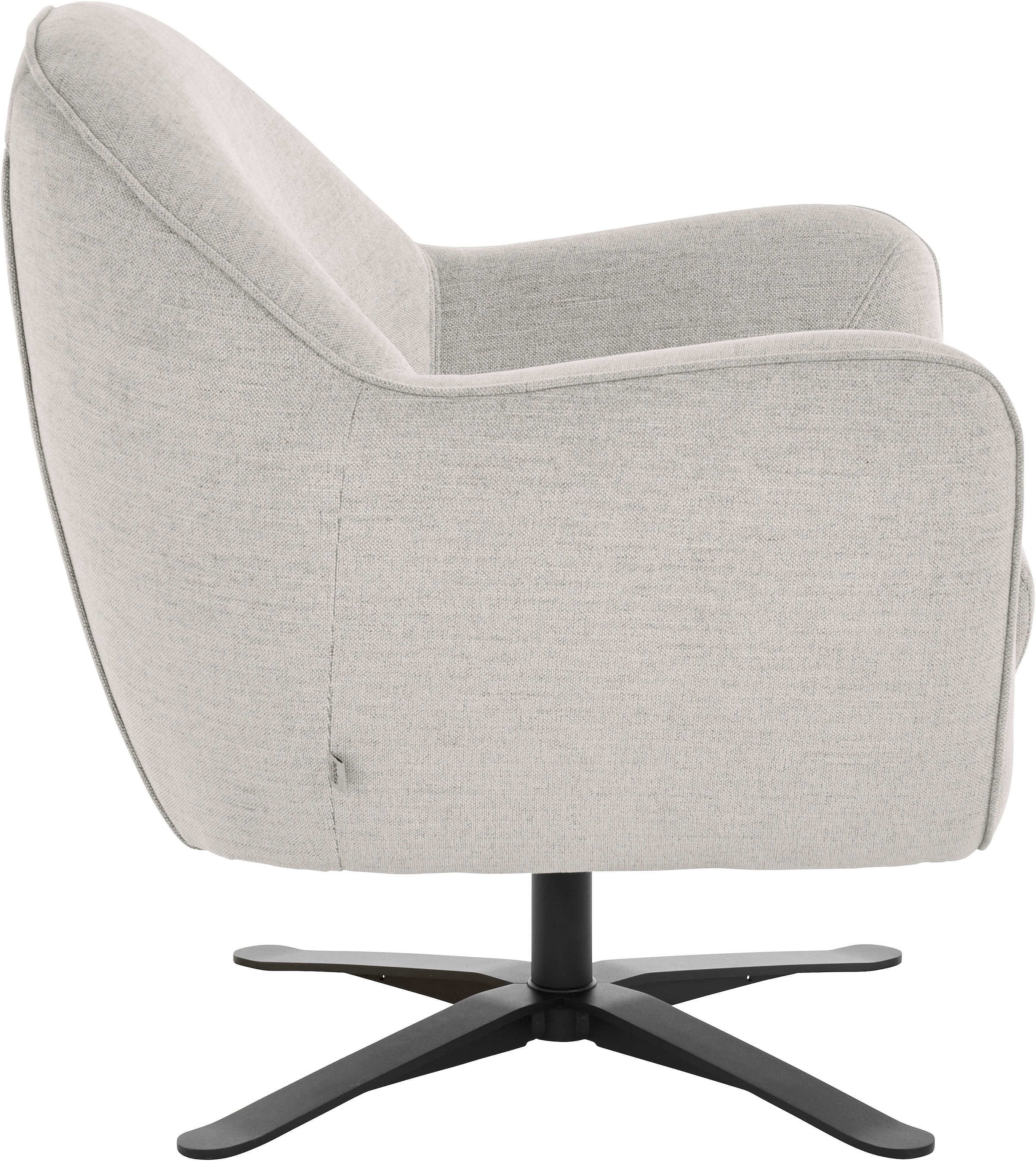 andas Drehsessel »Stavre, Loungesessel mit Drehfunktion«, in moderner Optik, mit elegantem Drehfuß
