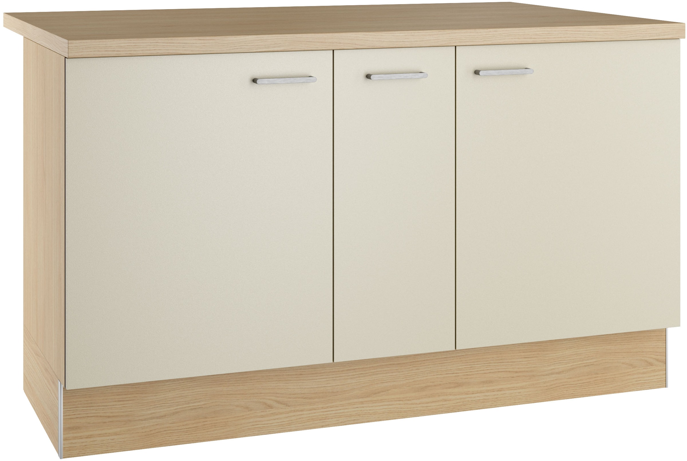 KOCHSTATION Kücheninsel »KS-Lucy« Breite 151 cm, Soft-Close, höhenverstellbare Füße, Metallgriffe