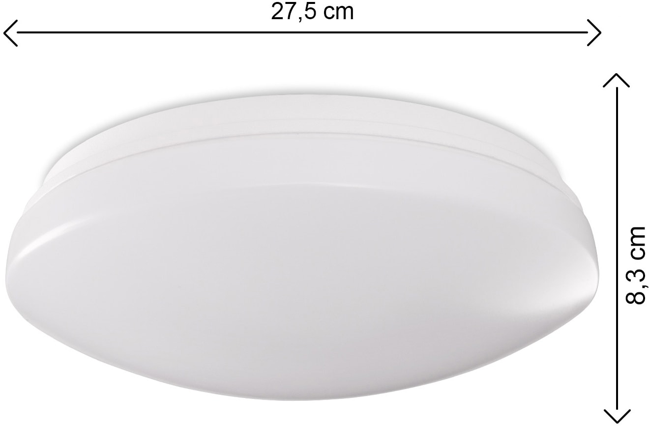 LED Wandleuchte IP44 Bad Wasserfest Weiß Home Deckenleuchte Wohnzimmer Paco dimmbar Lampe online bestellen »KENU«,