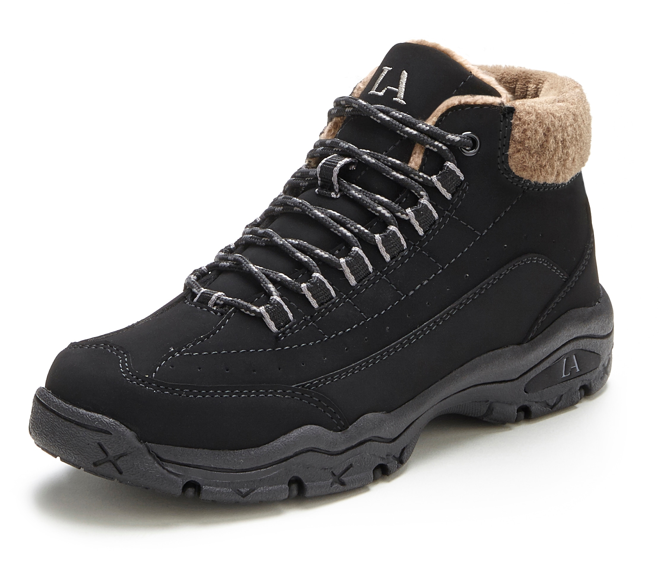 LASCANA Winterstiefelette, mit robuster Sohle, kuscheliges Warmfutter,Outdoor Boots,Ankle Sneaker