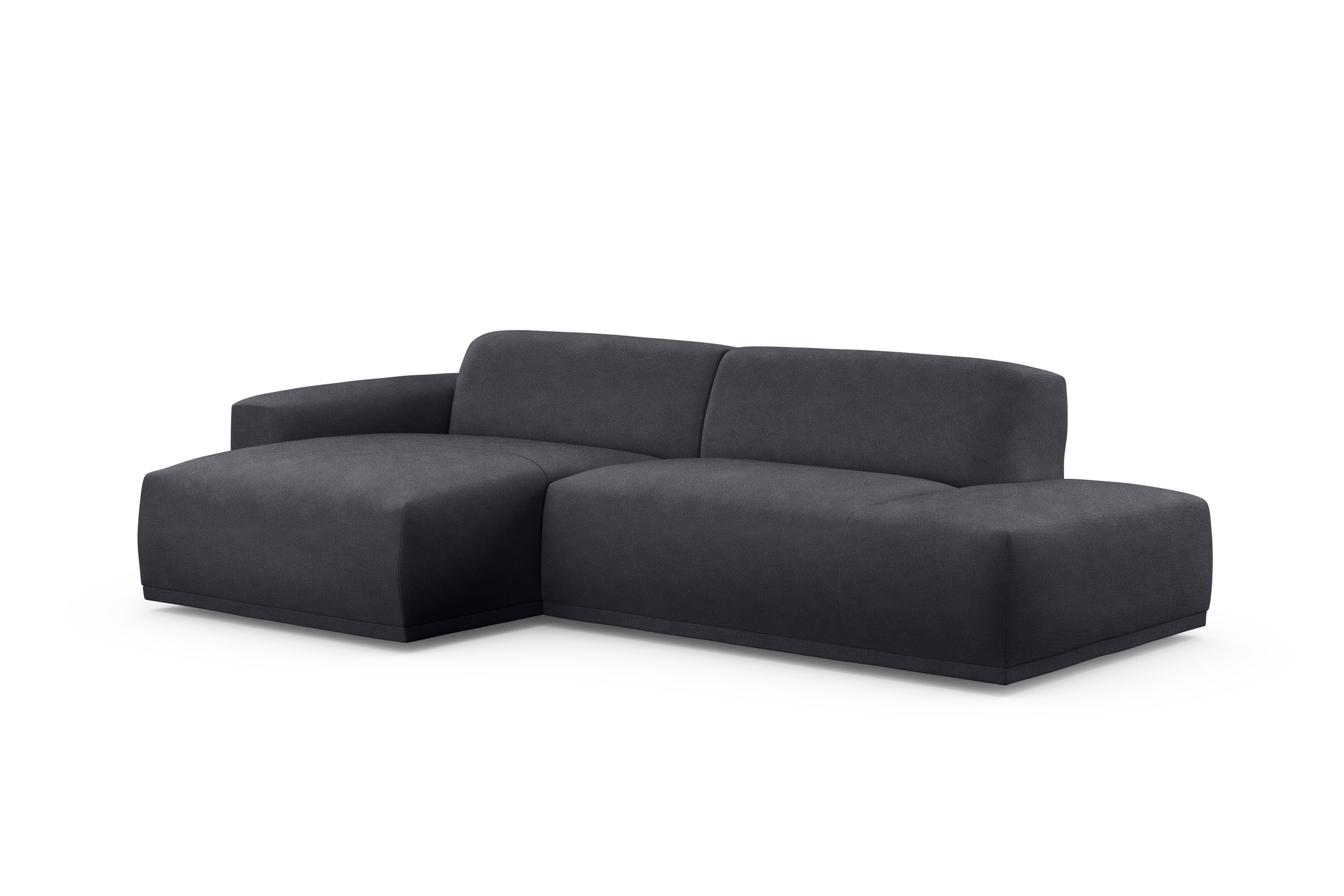 TRENDMANUFAKTUR Ecksofa Braga, aus 2 Teilen, moderner Cord-Stoff