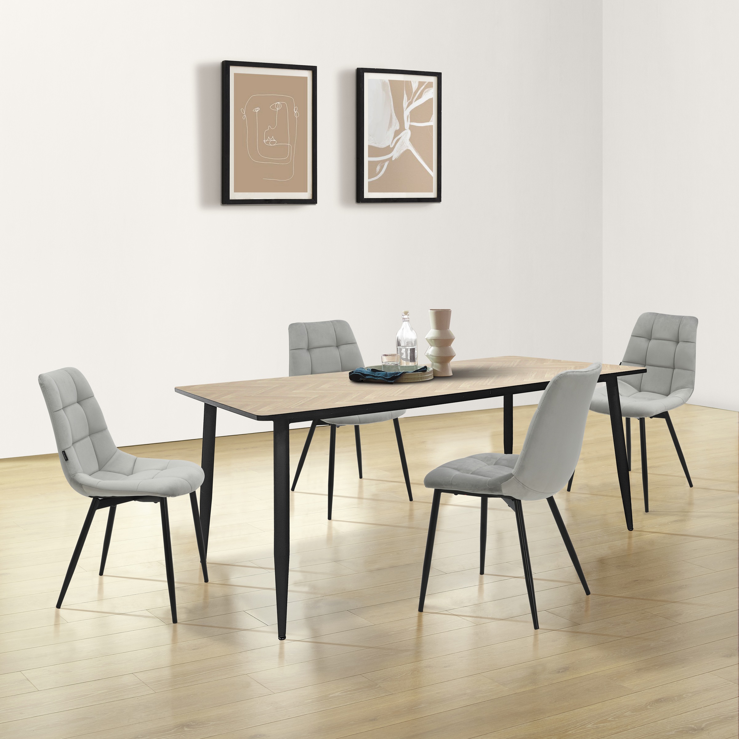 INOSIGN Esszimmerstuhl »Arhus, TOPSELLER!«, (Set), 2 St., Samtvelours, Küch günstig online kaufen