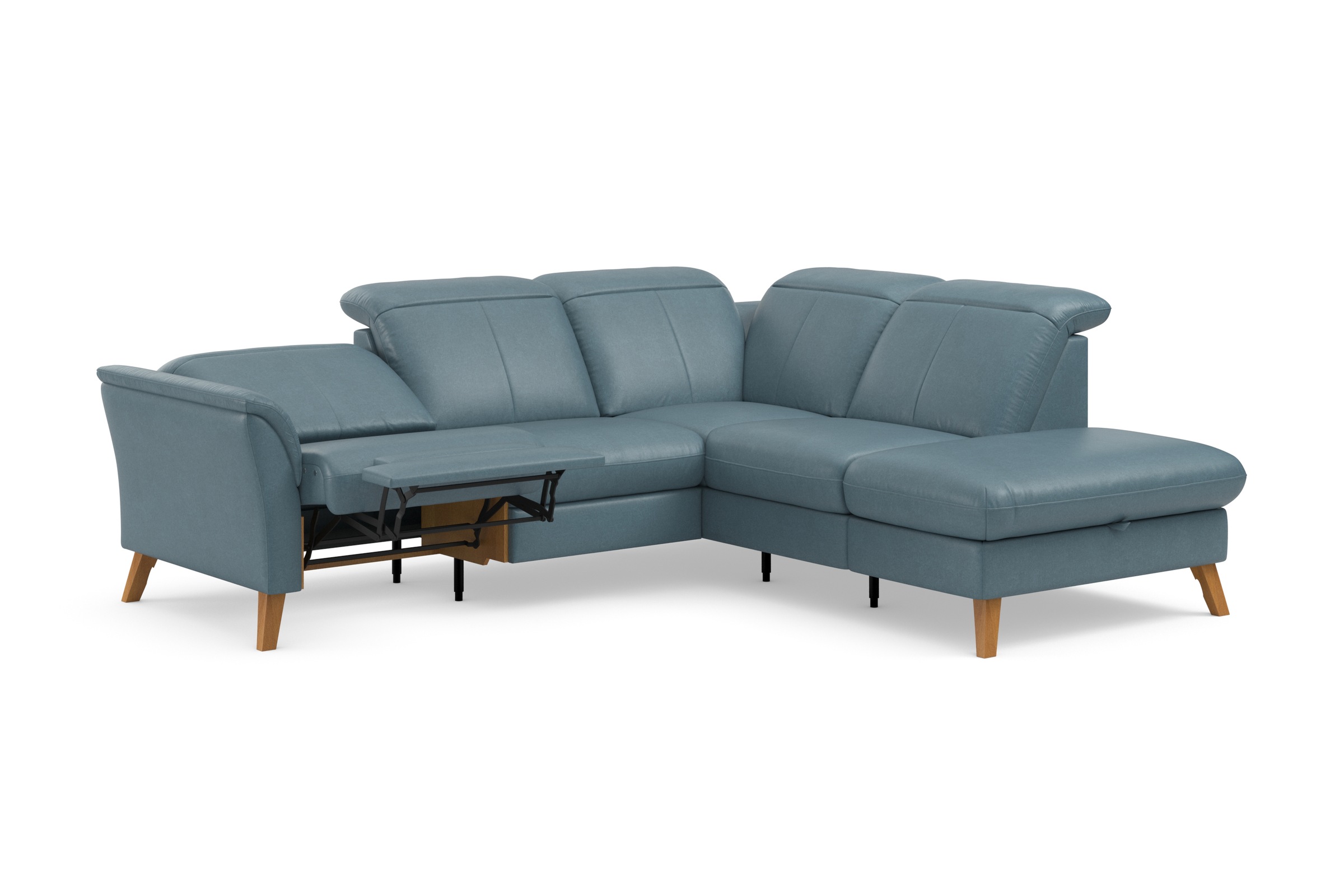 sit&more Ecksofa »Romero L-Form«, wahlweise mit oder ohne TV-Funktion, Bettfunktion, Bettkasten