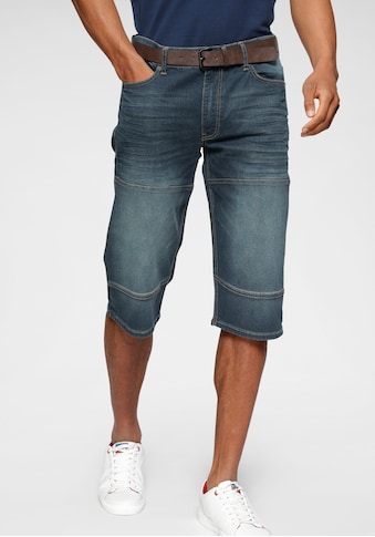 Jeansbermudas »HANTZ«, (Set, 2 tlg., mit abnehmbarem Gürtel)