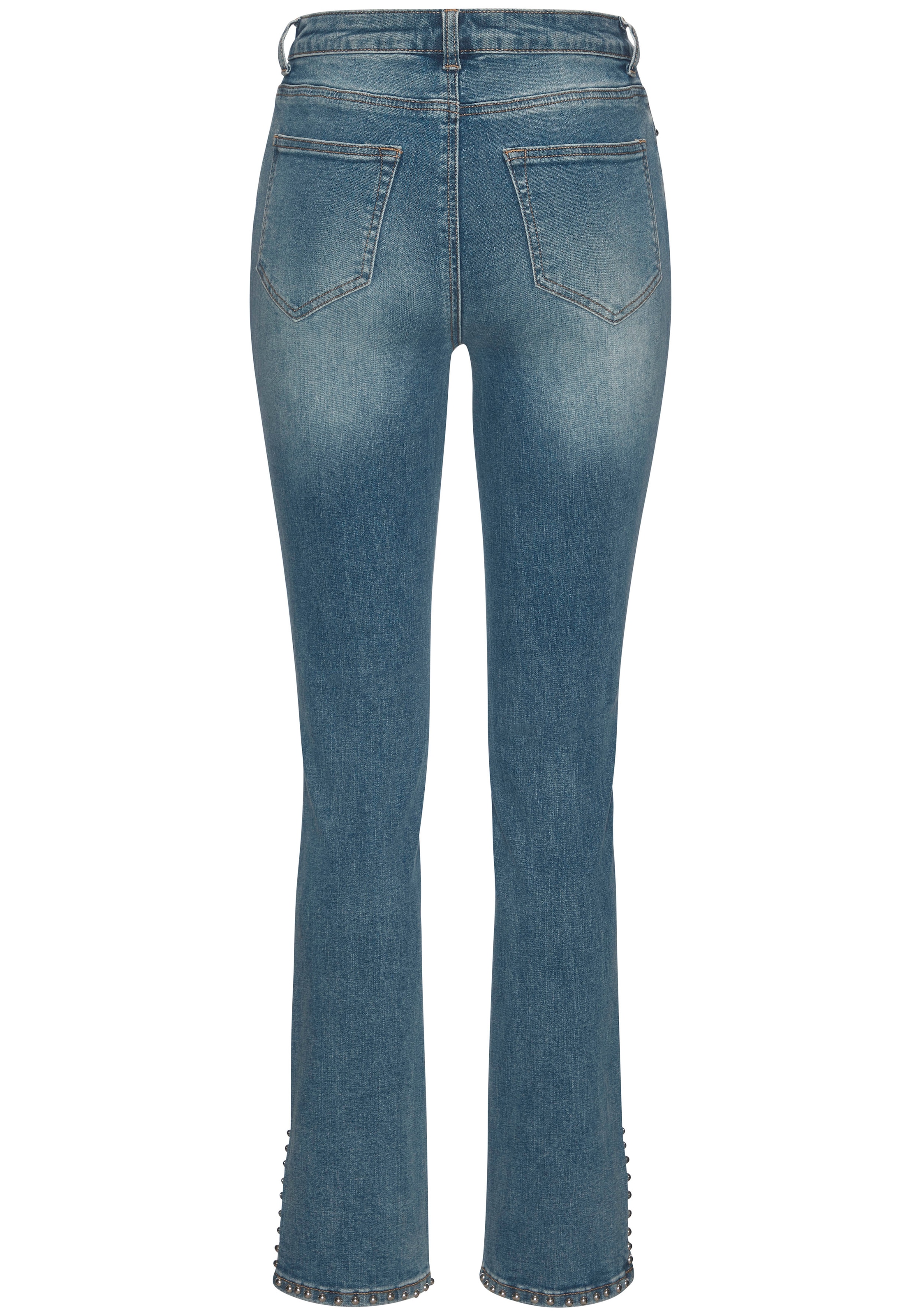 Buffalo 5-Pocket-Jeans, mit Schlitz, Nietendetails, Skinny Jeans, modisch