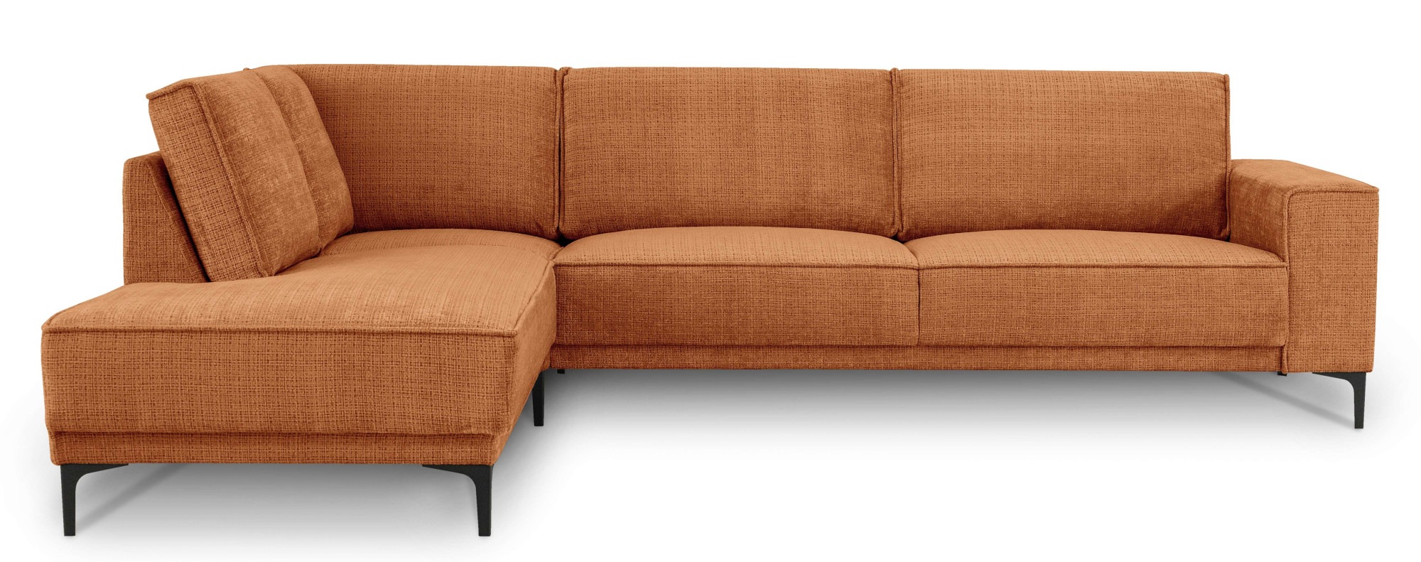 Places of Style Ecksofa »Polsterecke Oland, Struktur, Flachgewebe, Luxus-Mi günstig online kaufen
