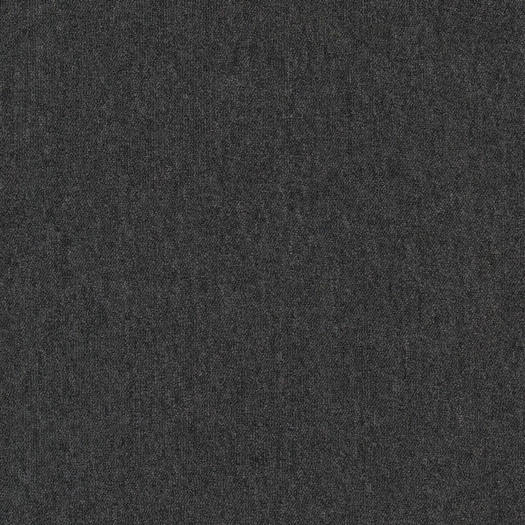Renowerk Teppichfliese »Neapel«, quadratisch, 3 mm Höhe, 4 Stk., 1 m², anthrazit, selbstliegend, fußbodenheizungsgeeignet, Teppichfliese 50 cm x 50 cm