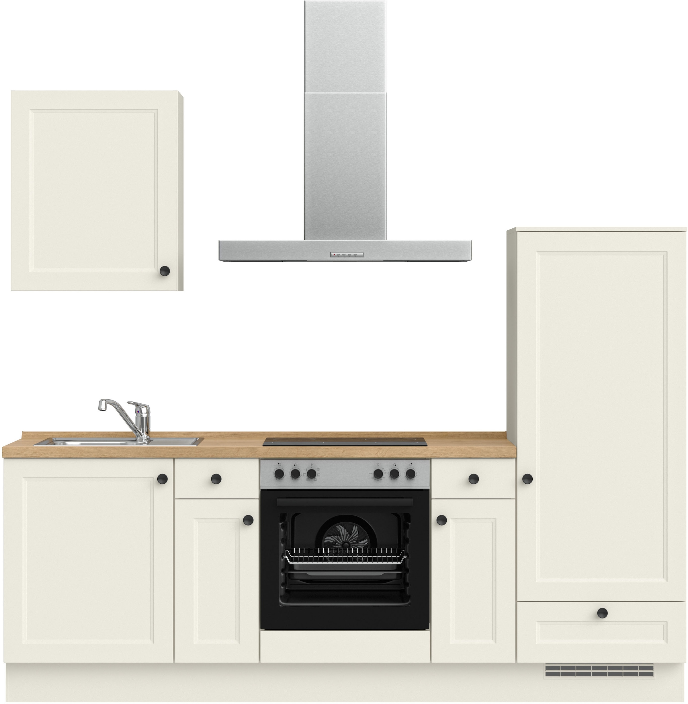 nobilia® Küchenzeile »"Cascada I"« vormontiert, Ausrichtung wählbar, Breite 240 cm, wahlw. mit E-Geräten