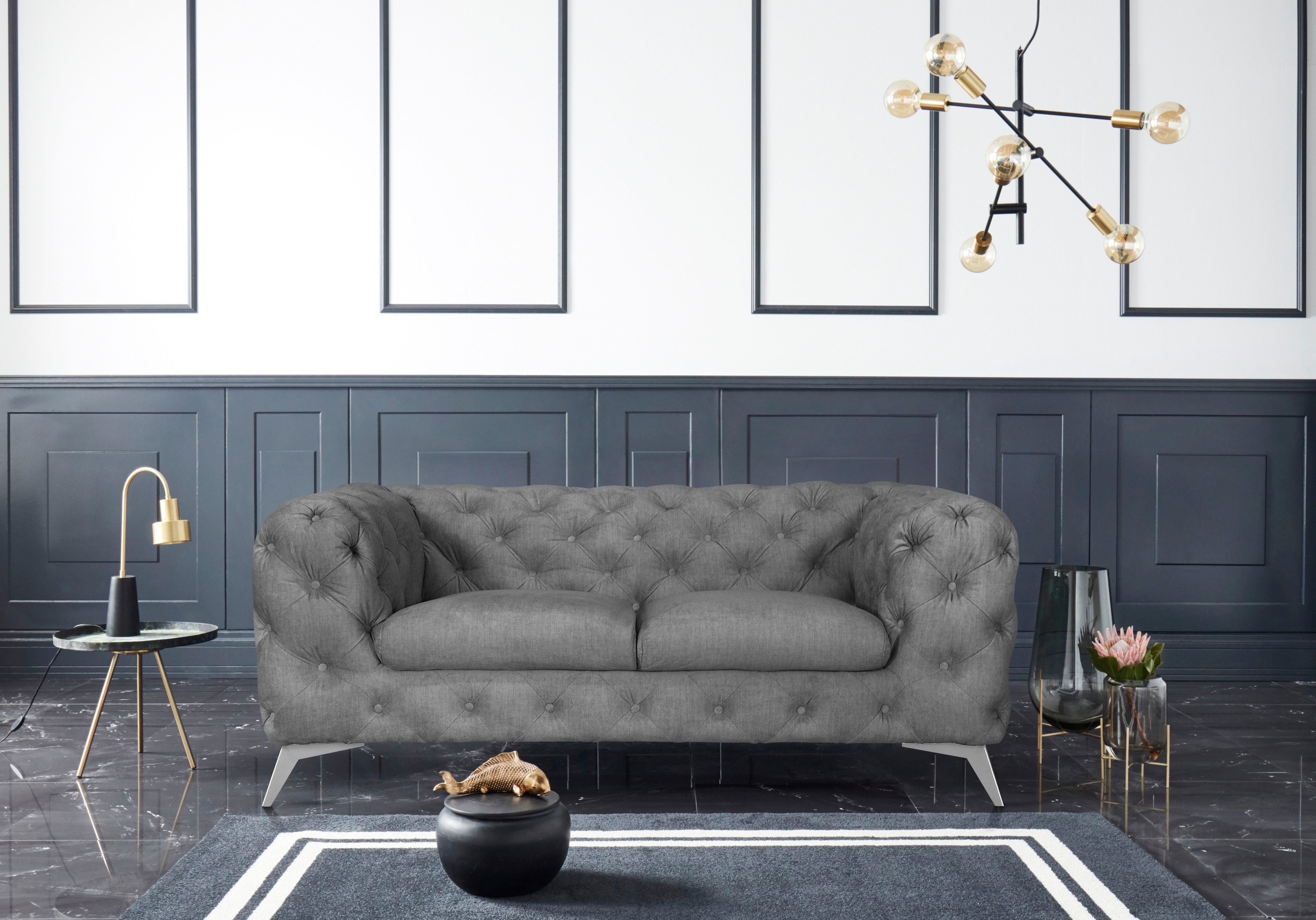 Leonique Chesterfield-Sofa »Glynis« aufwändige Knopfheftung, moderne Cheste günstig online kaufen