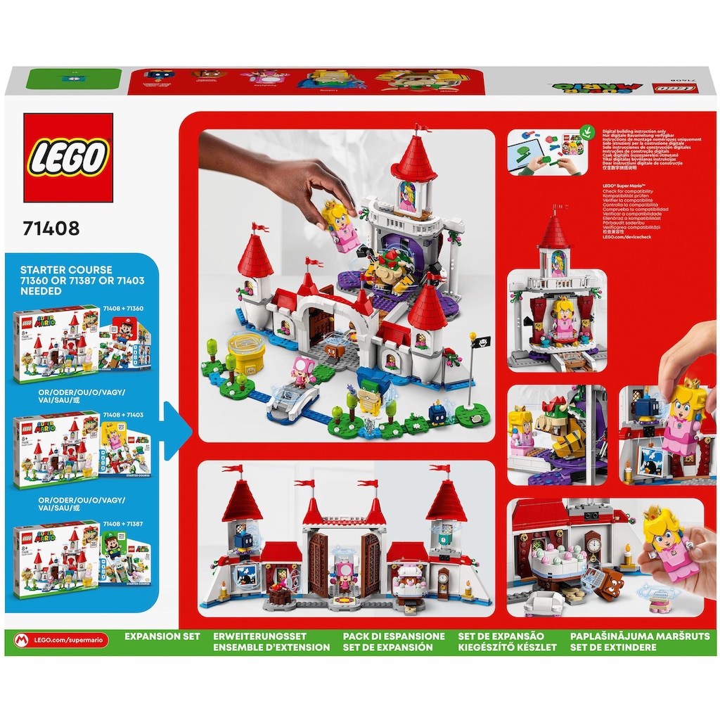 LEGO® Konstruktionsspielsteine »Pilz-Palast – Erweiterungsset (71408), LEGO® Super Mario«, (1216 St.)