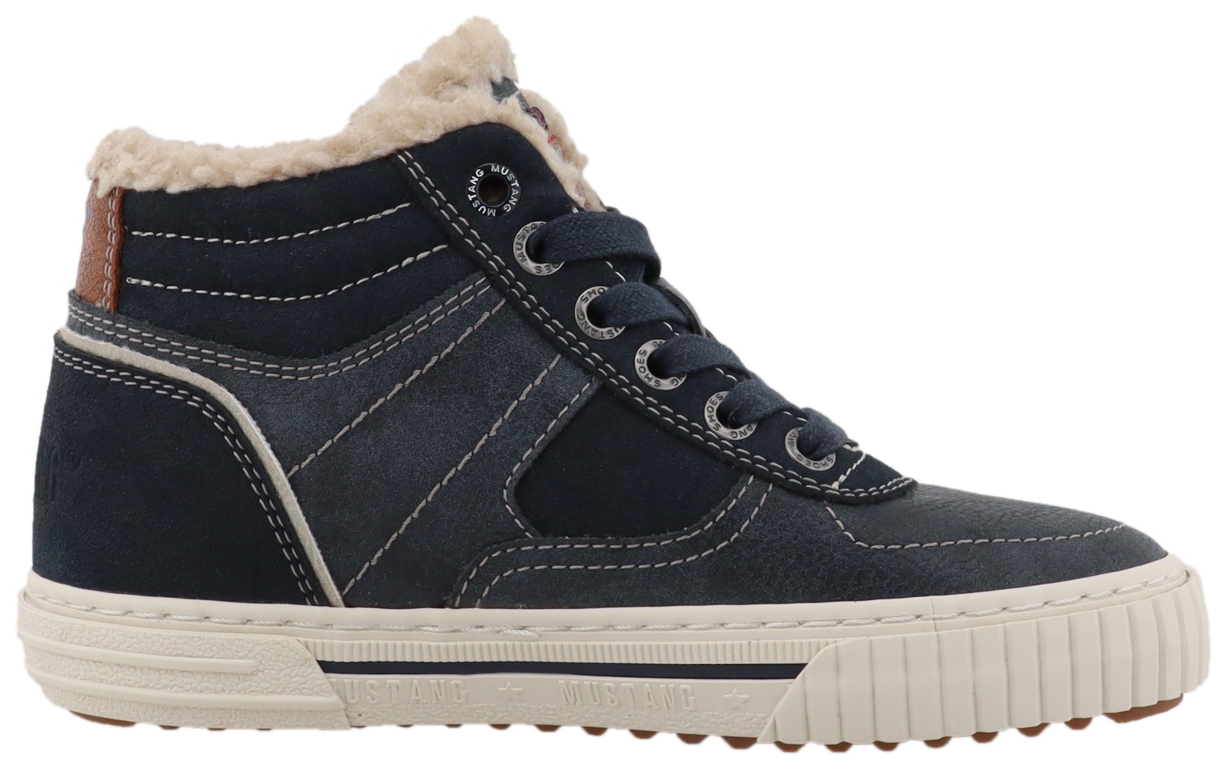 Mustang Shoes Sneaker »Ezio«  High Top Sneaker, Schnürboots mit Reißverschluss