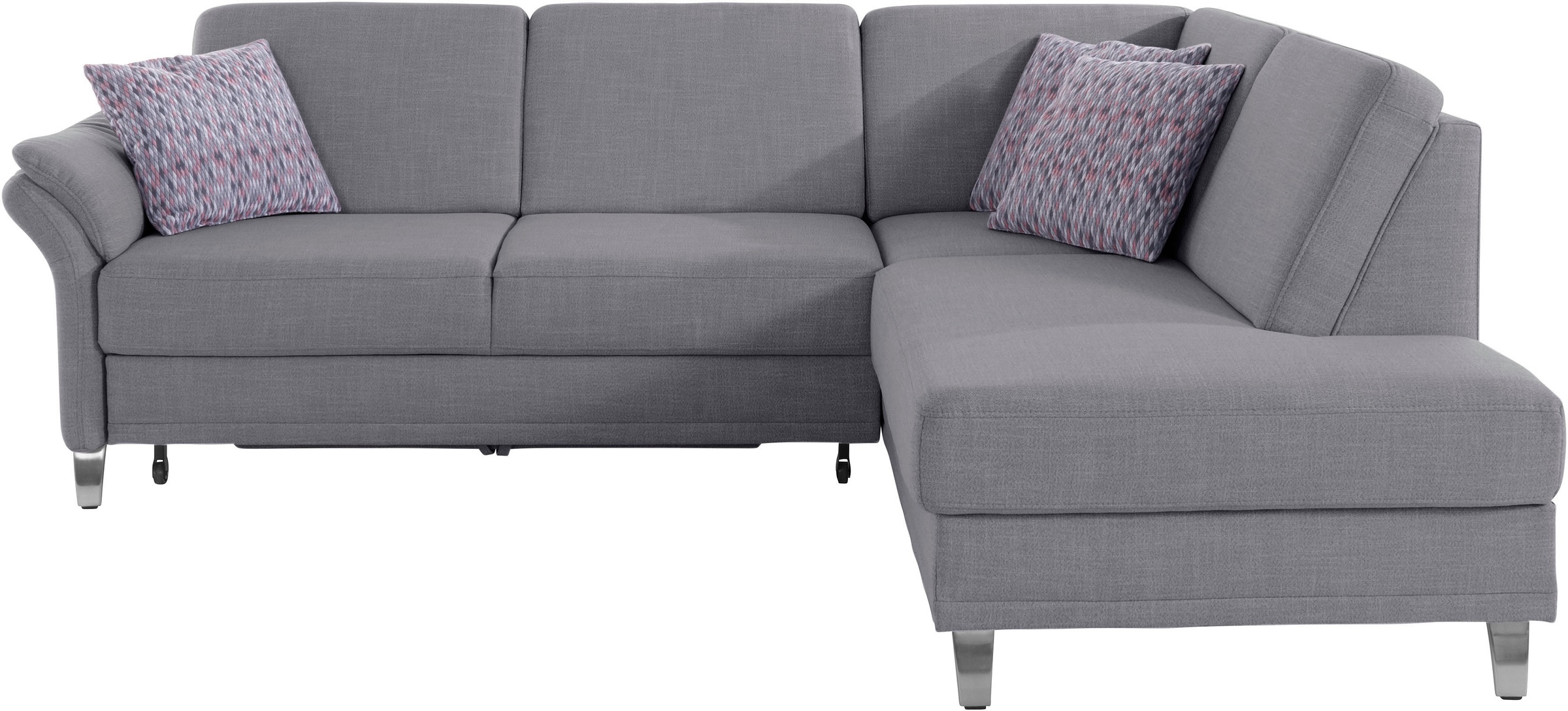 sit&more Ecksofa »Clio L-Form«, wahlweise mit Bettfunktion und Bettkasten, inklusive Federkern