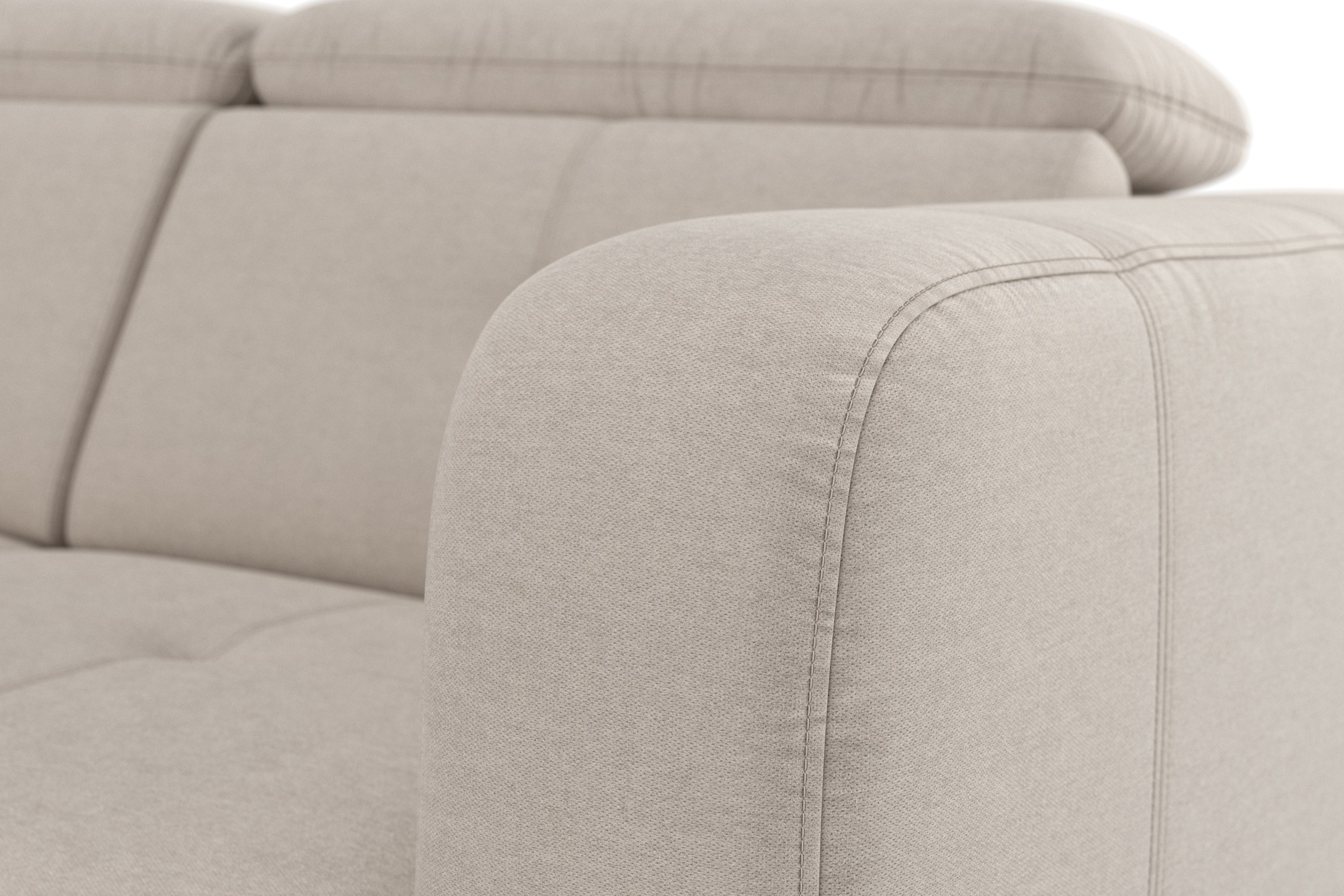 sit&more Ecksofa »Belluci L-Form«, inklusive Federkern, wahlweise mit Bettfunktion und Bettkasten