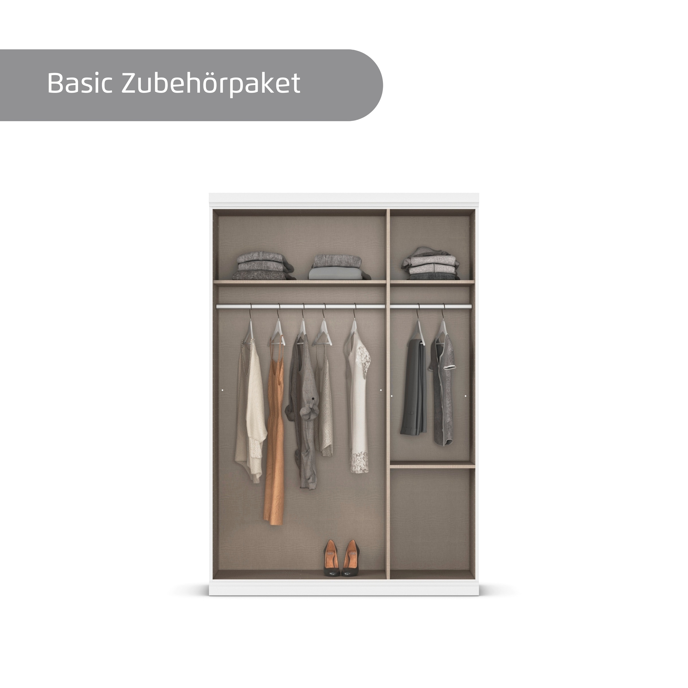 rauch Kleiderschrank »Marlene«, (in 3 verschiedenen Ausstattungen BASIC/CLASSIC/PREMIUM), in 3 Breiten 91/136/181 cm im Landhaus-Stil MADE IN GERMANY