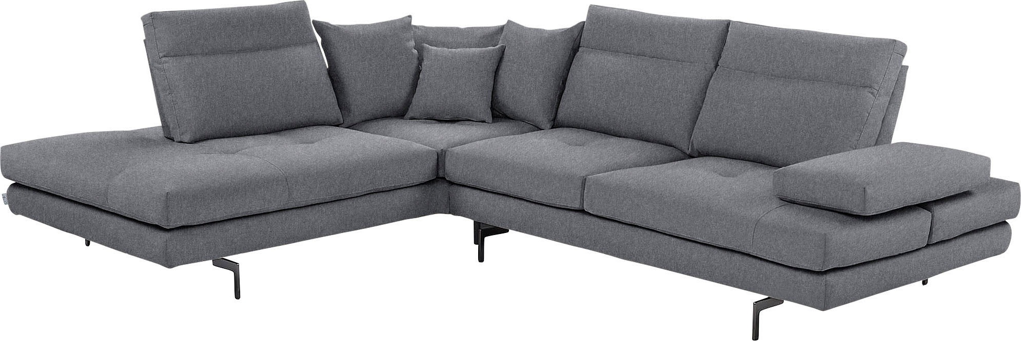 CALIA ITALIA Ecksofa »Toby Wing, Komfortsofa mit Sitzkomfort der Extraklass günstig online kaufen